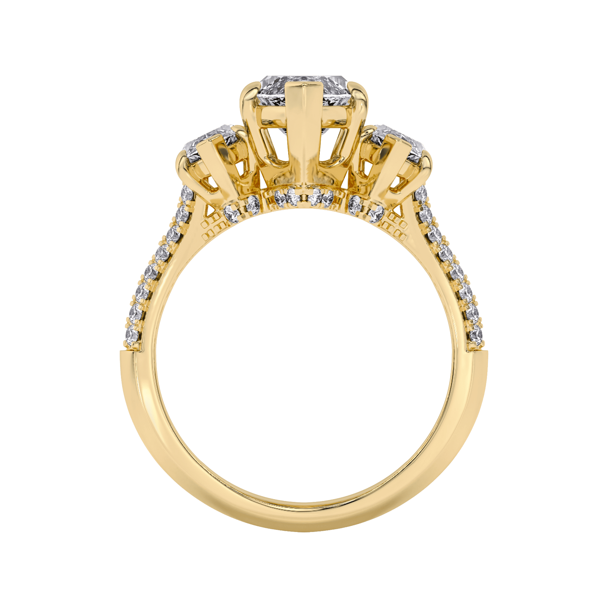 Trinity Of Sparkle 5 Stone Ring 2