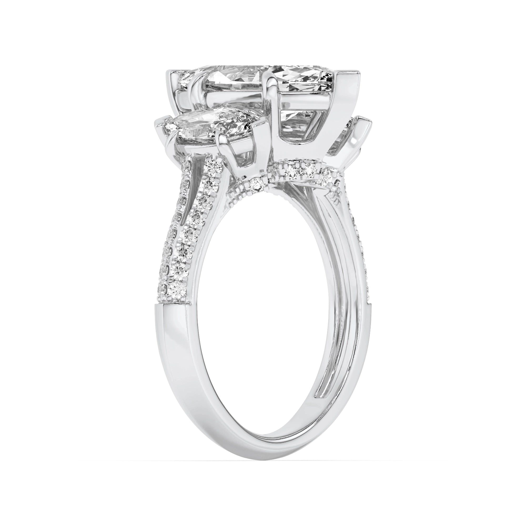 Trinity Of Sparkle 5 Stone Ring 5