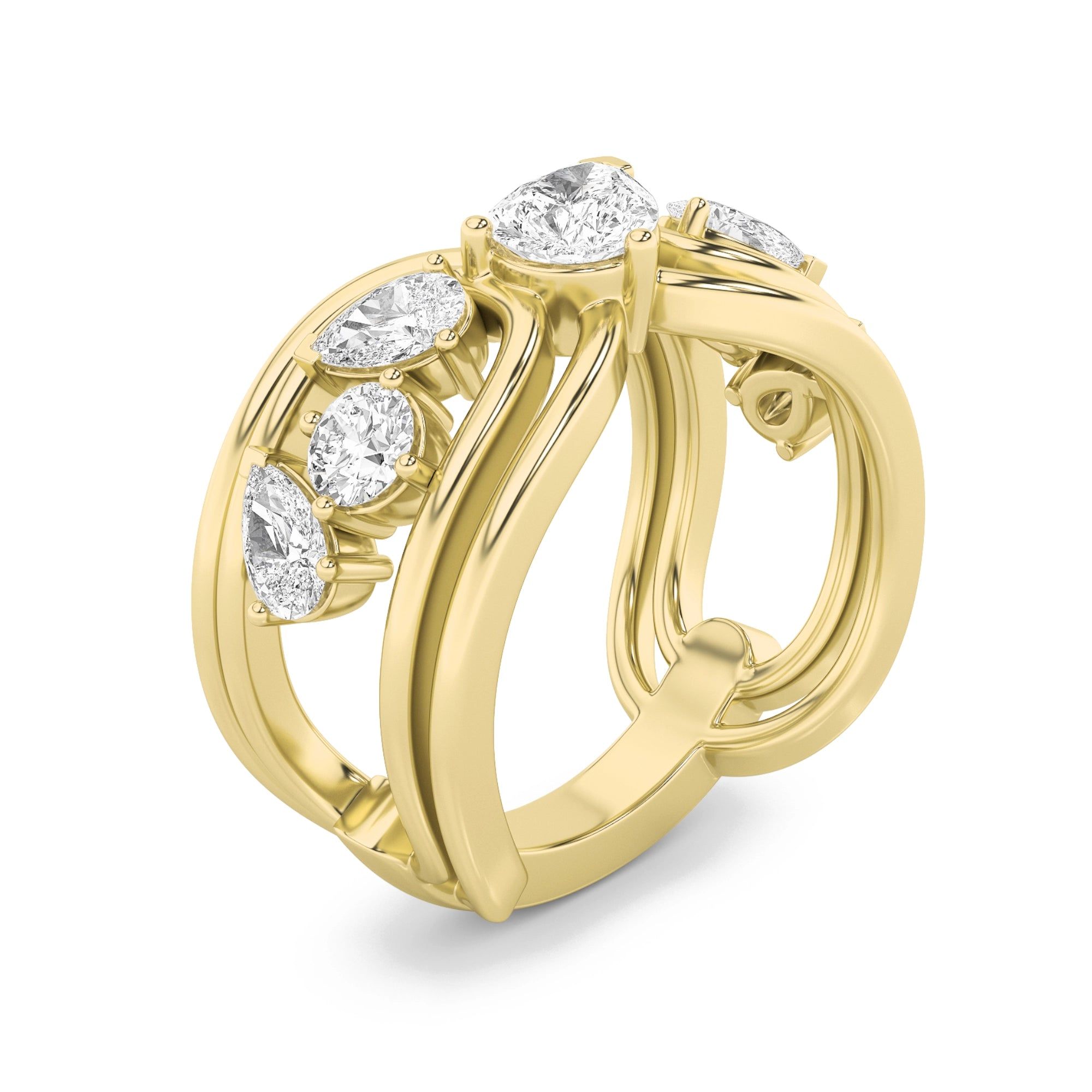 Stellar Five Cocktail Ring 1