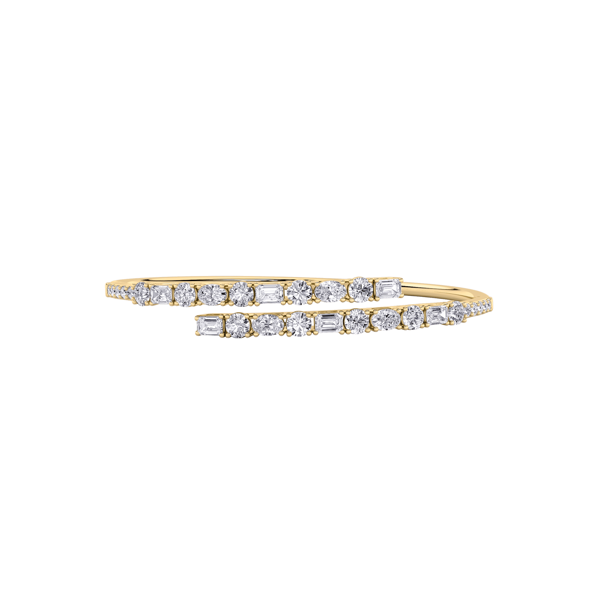 Eternal Brilliance Open Top Oval Bangle