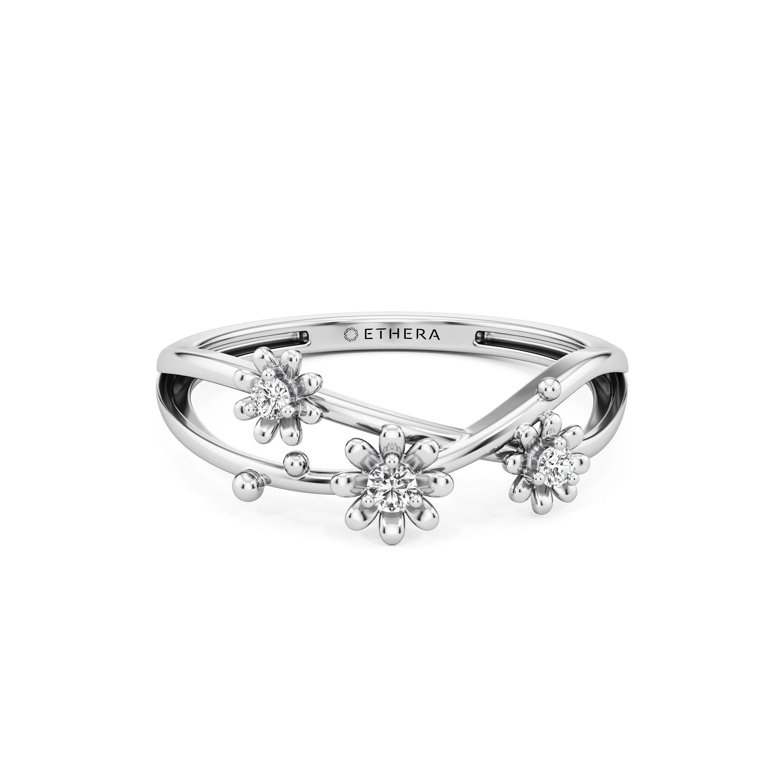 Blossom Loop Diamond Ring 8