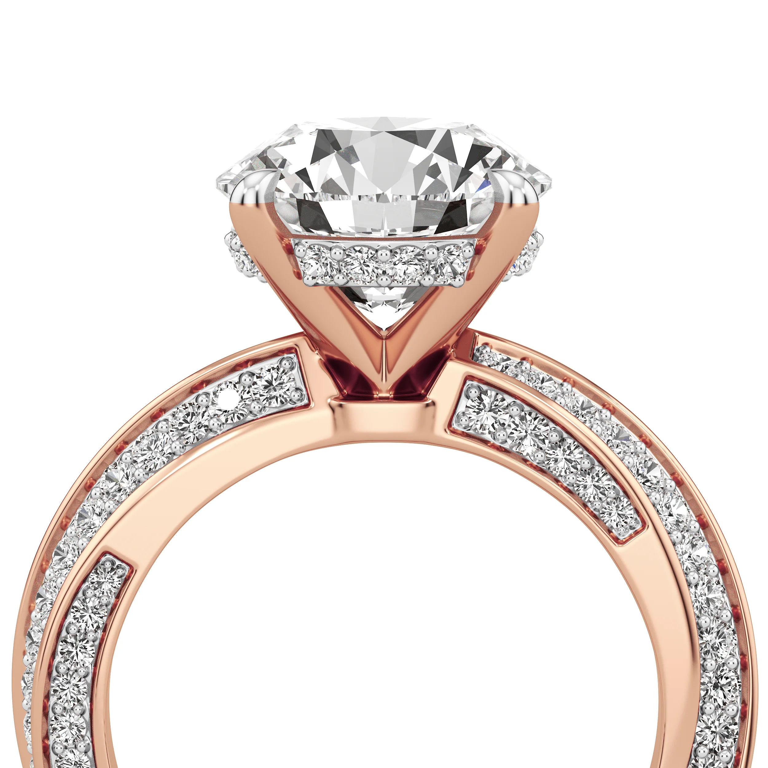 Round Crest Cocktail Ring 15