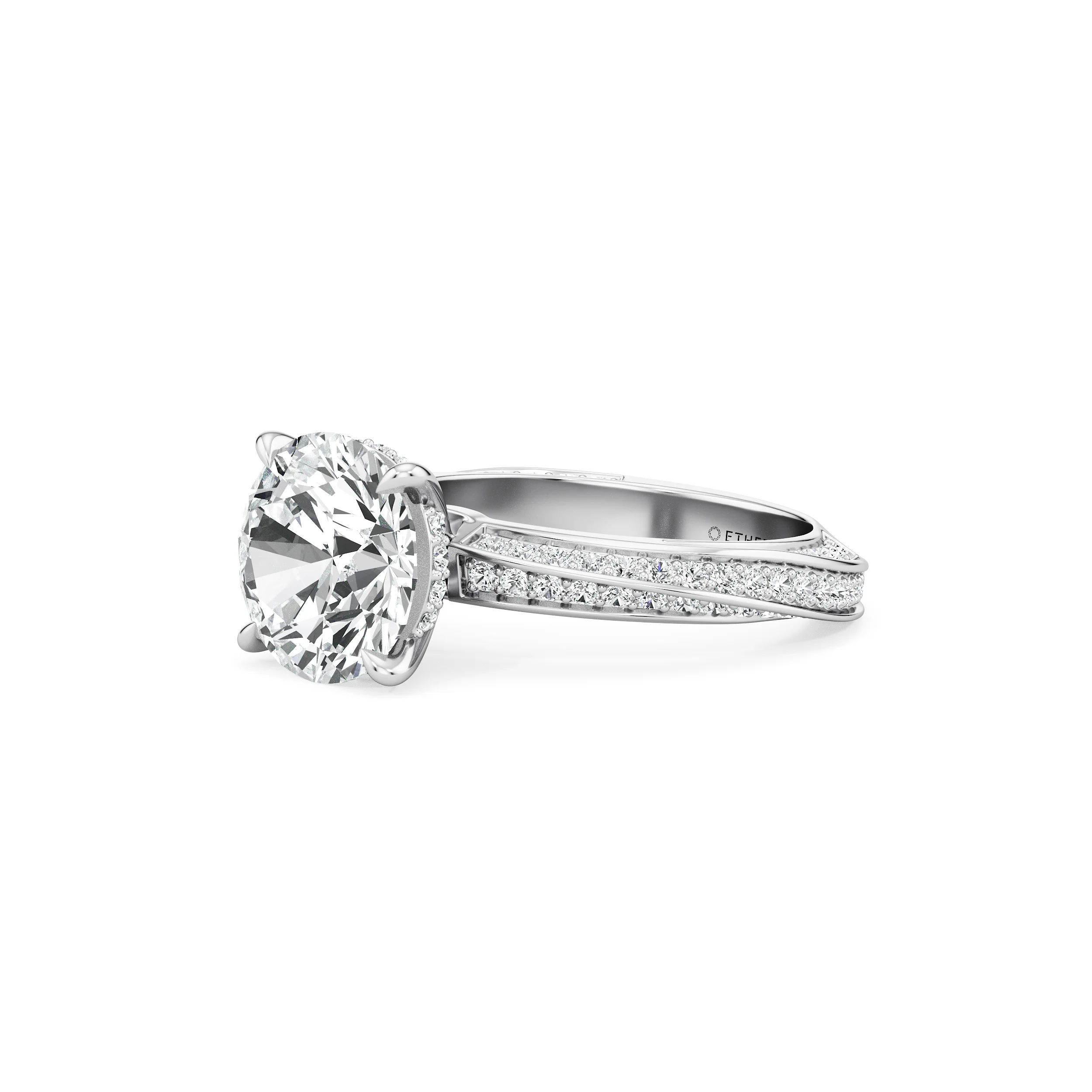 Round Crest Cocktail Ring 8