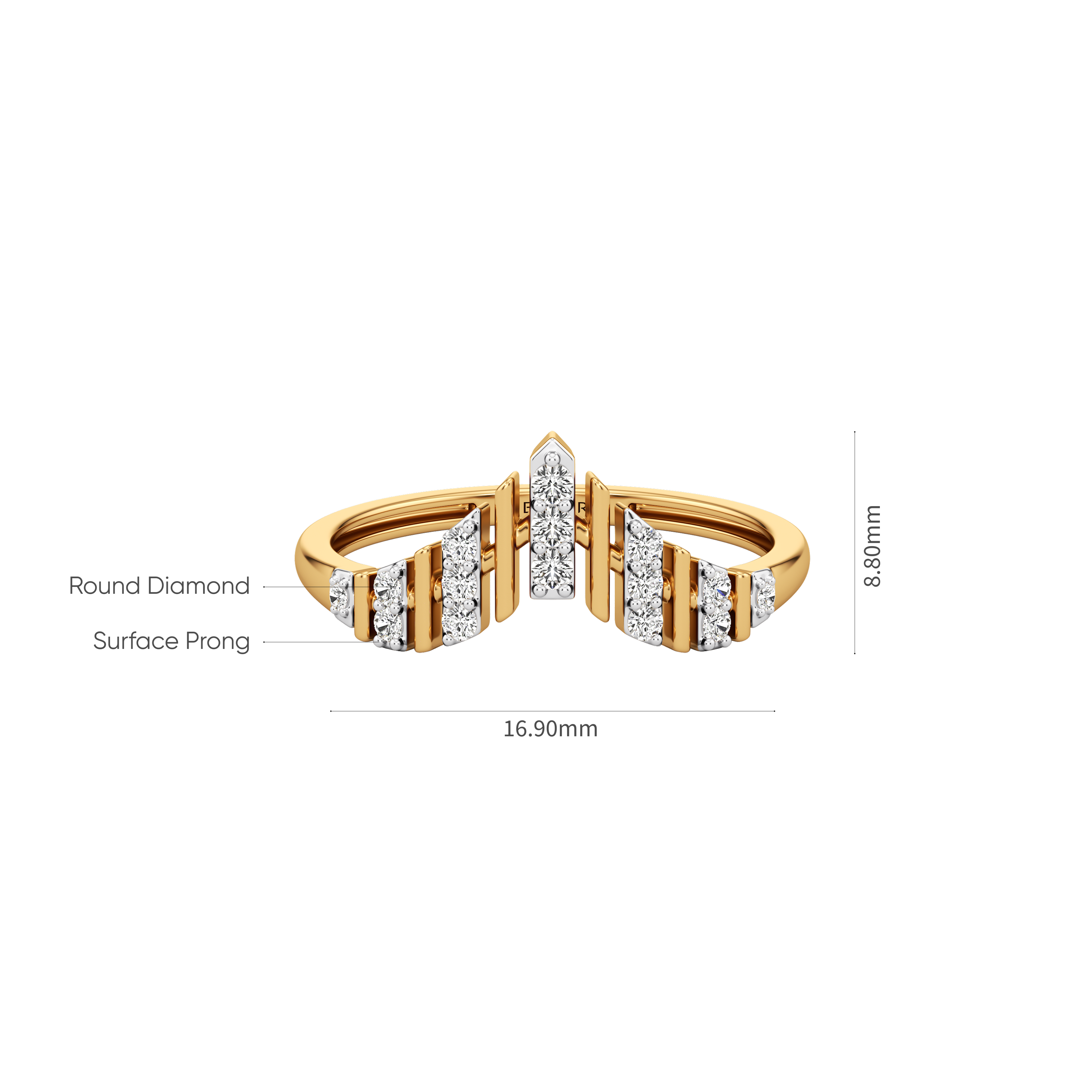 Radiant Edge Diamond Ring 13