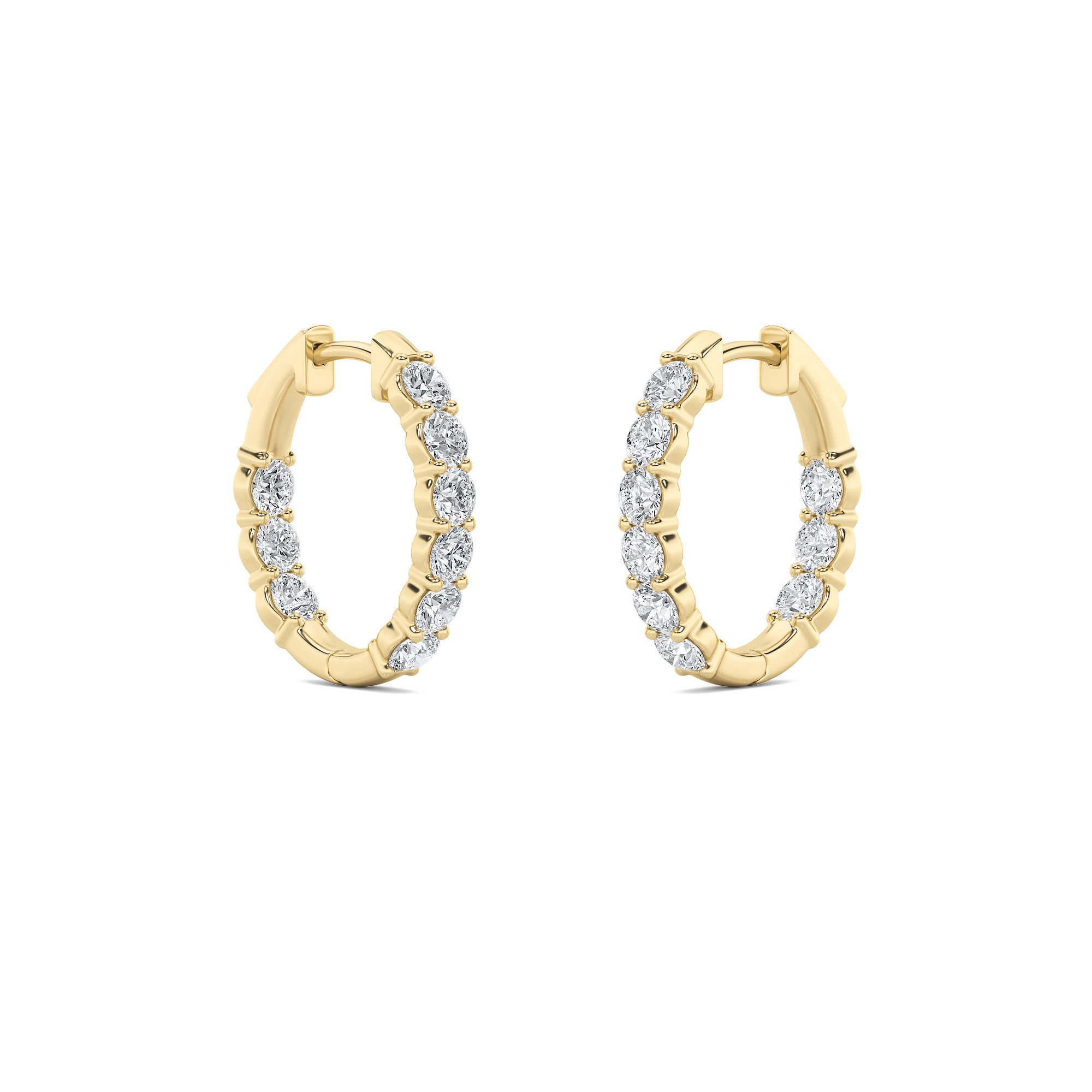 Dainty Sparkles Hoop Earrings 0