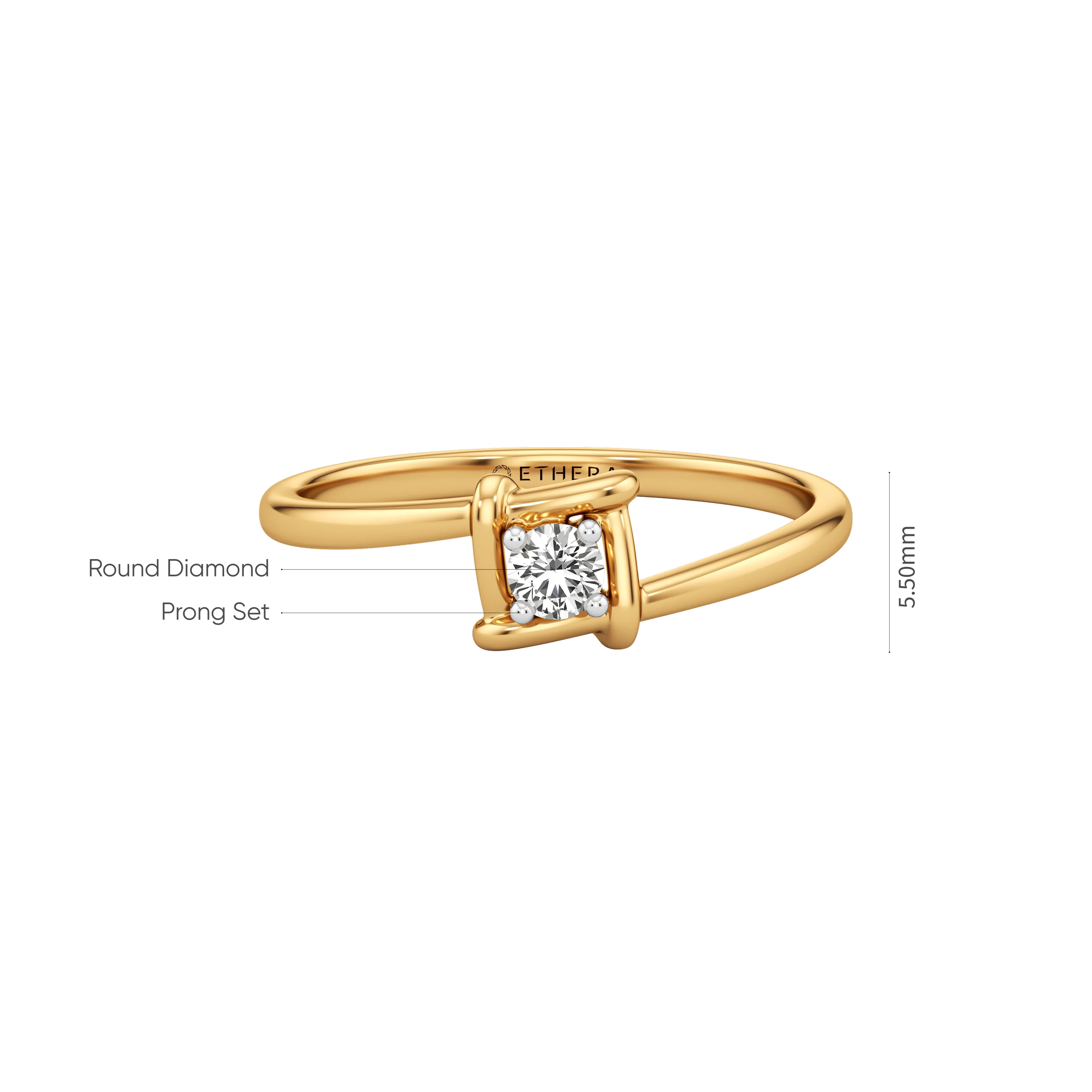 Axis Solitaire Ring 13
