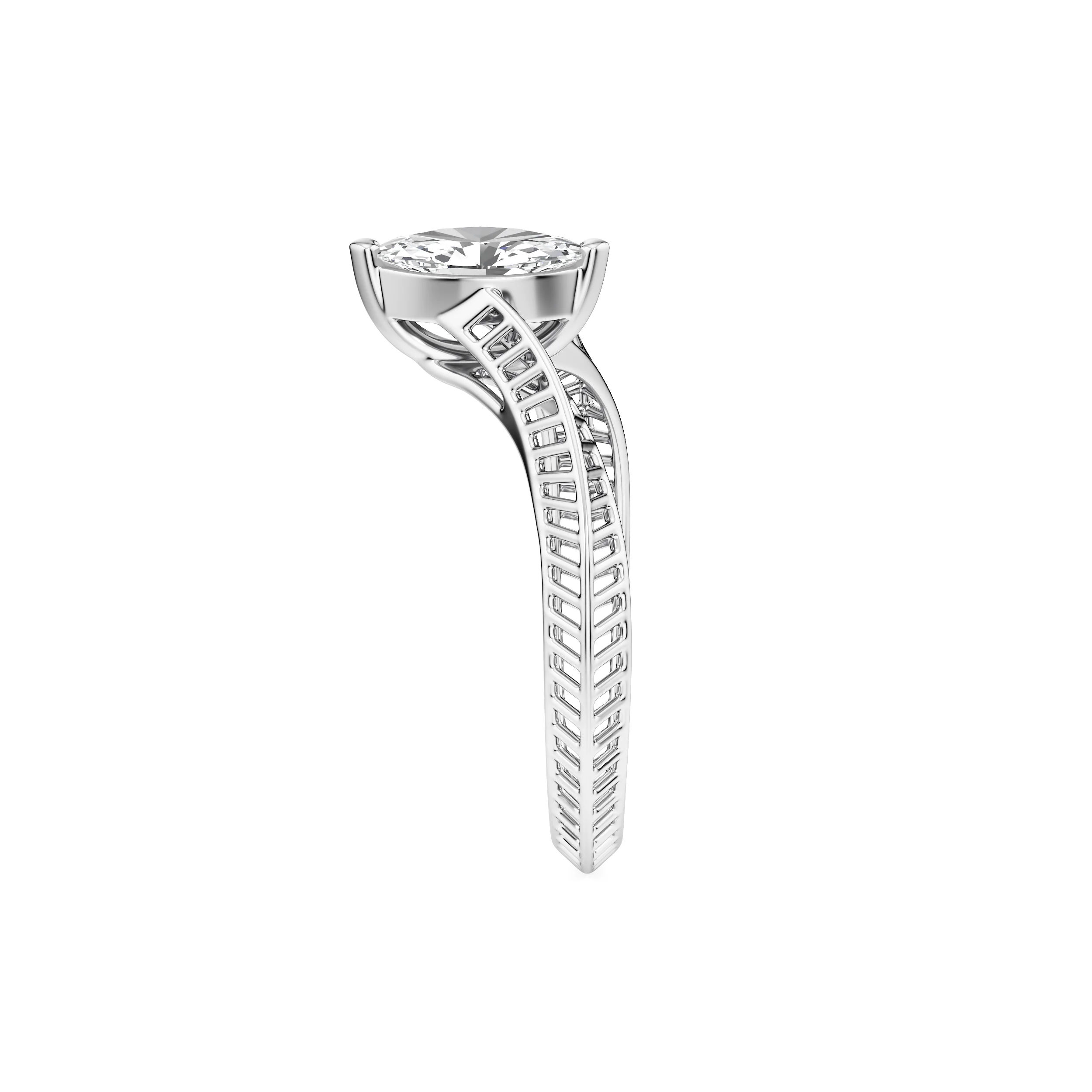 Marquise Flow Diamond Ring 10