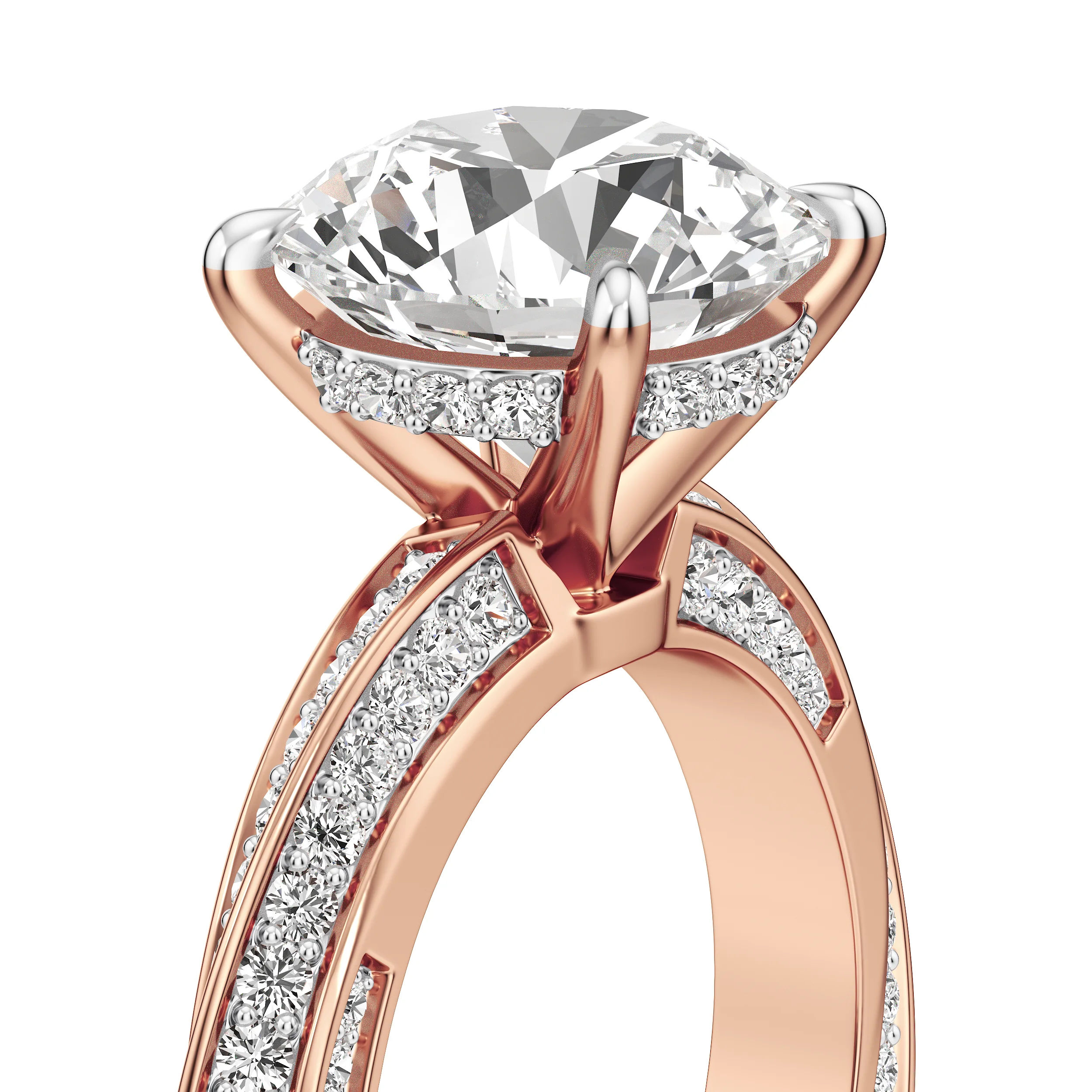 Round Crest Cocktail Ring 17