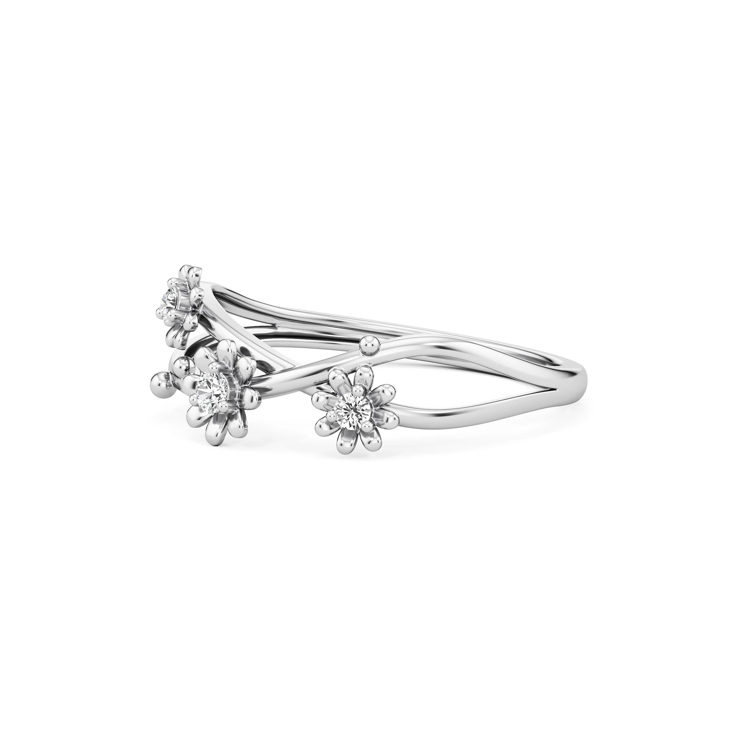 Blossom Loop Diamond Ring 9