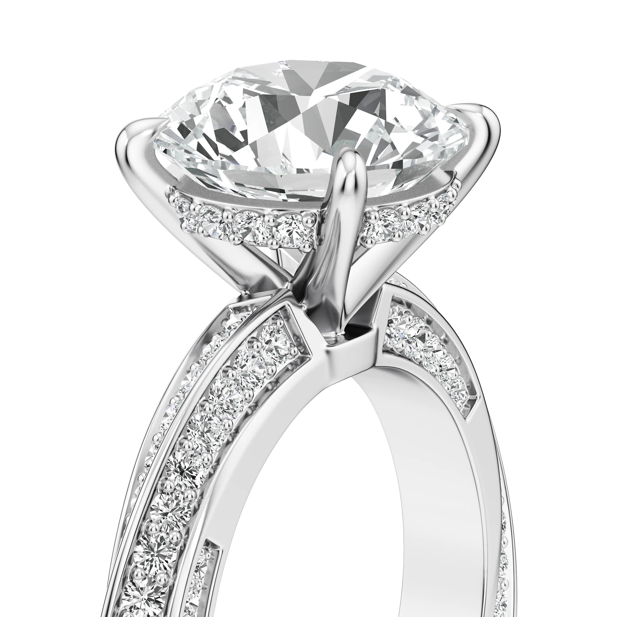 Round Crest Cocktail Ring 11