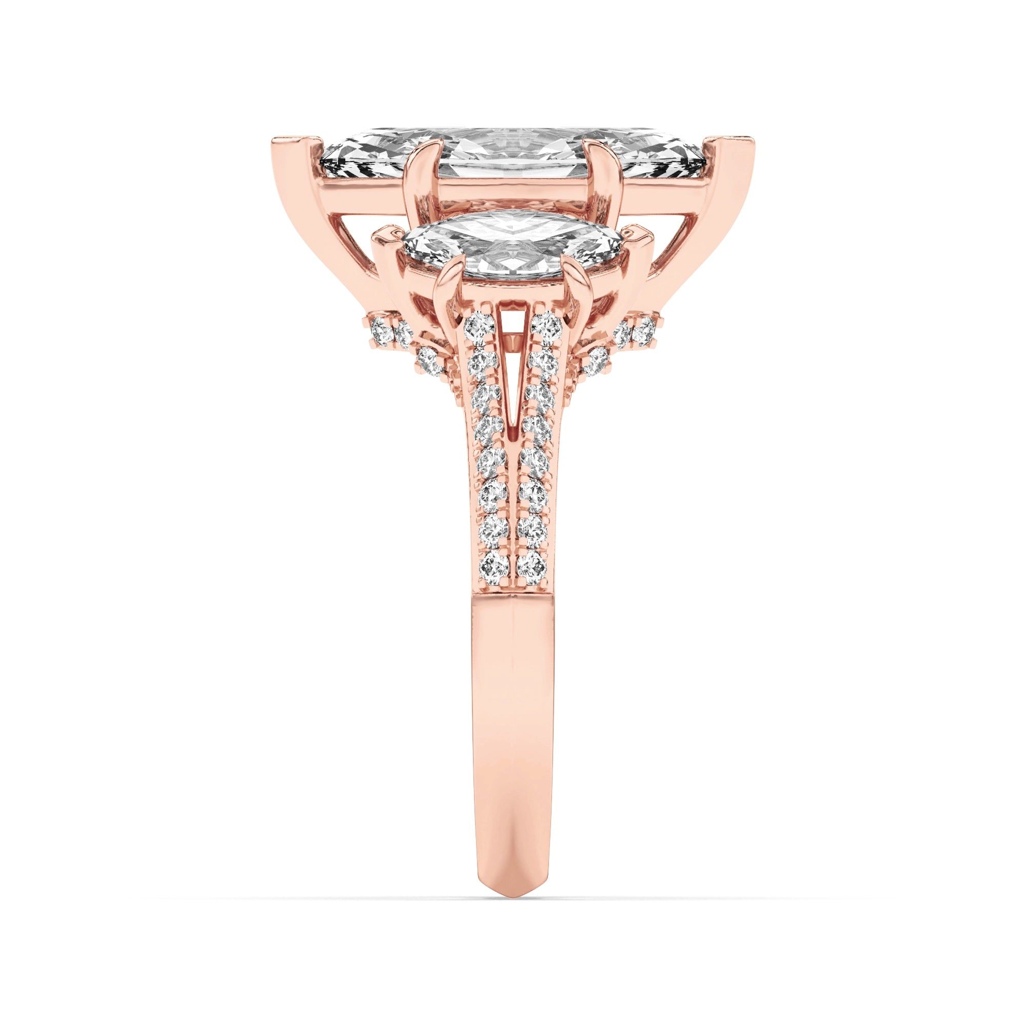 Trinity Of Sparkle 5 Stone Ring 11