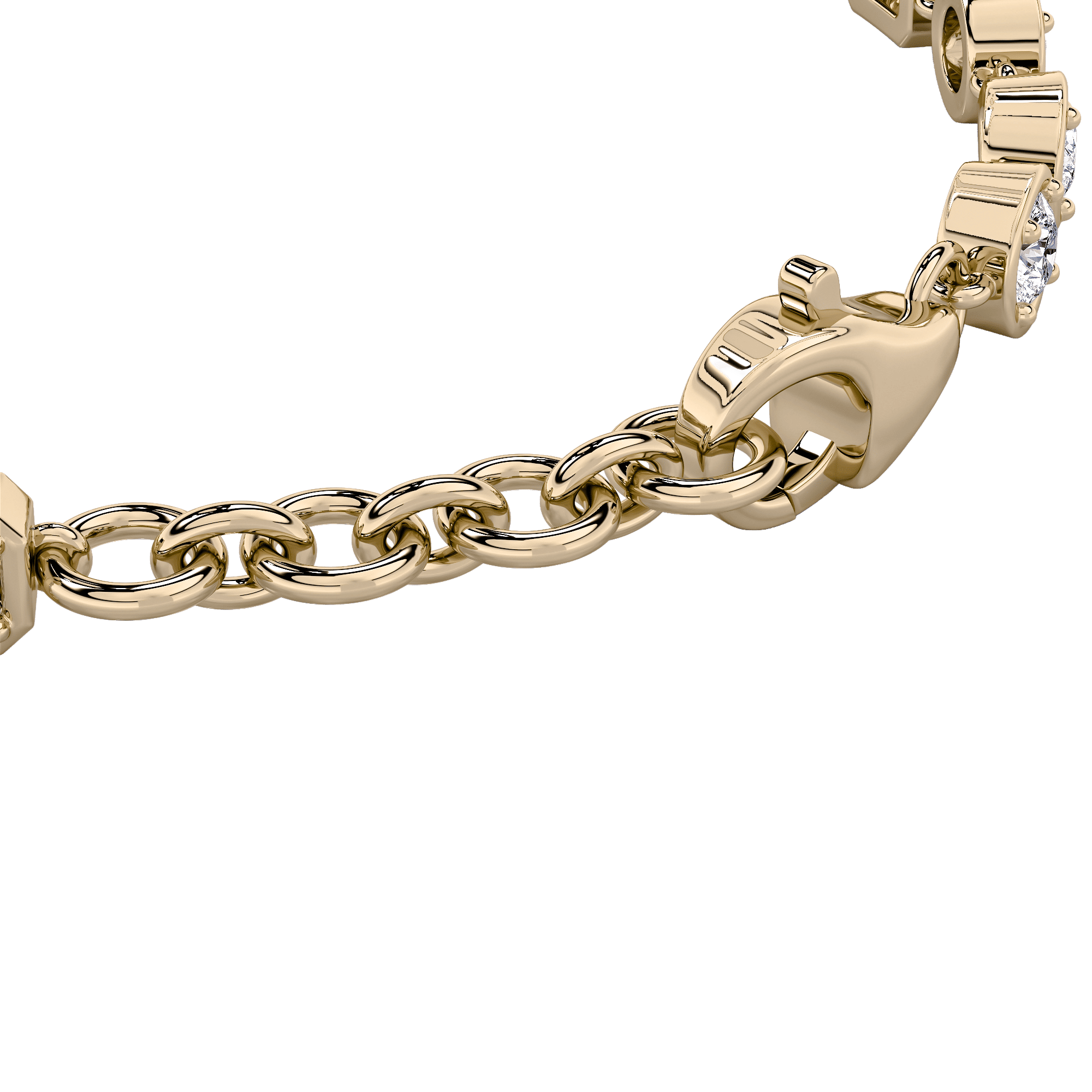 Gemstep Link Diamond Bracelet hover
