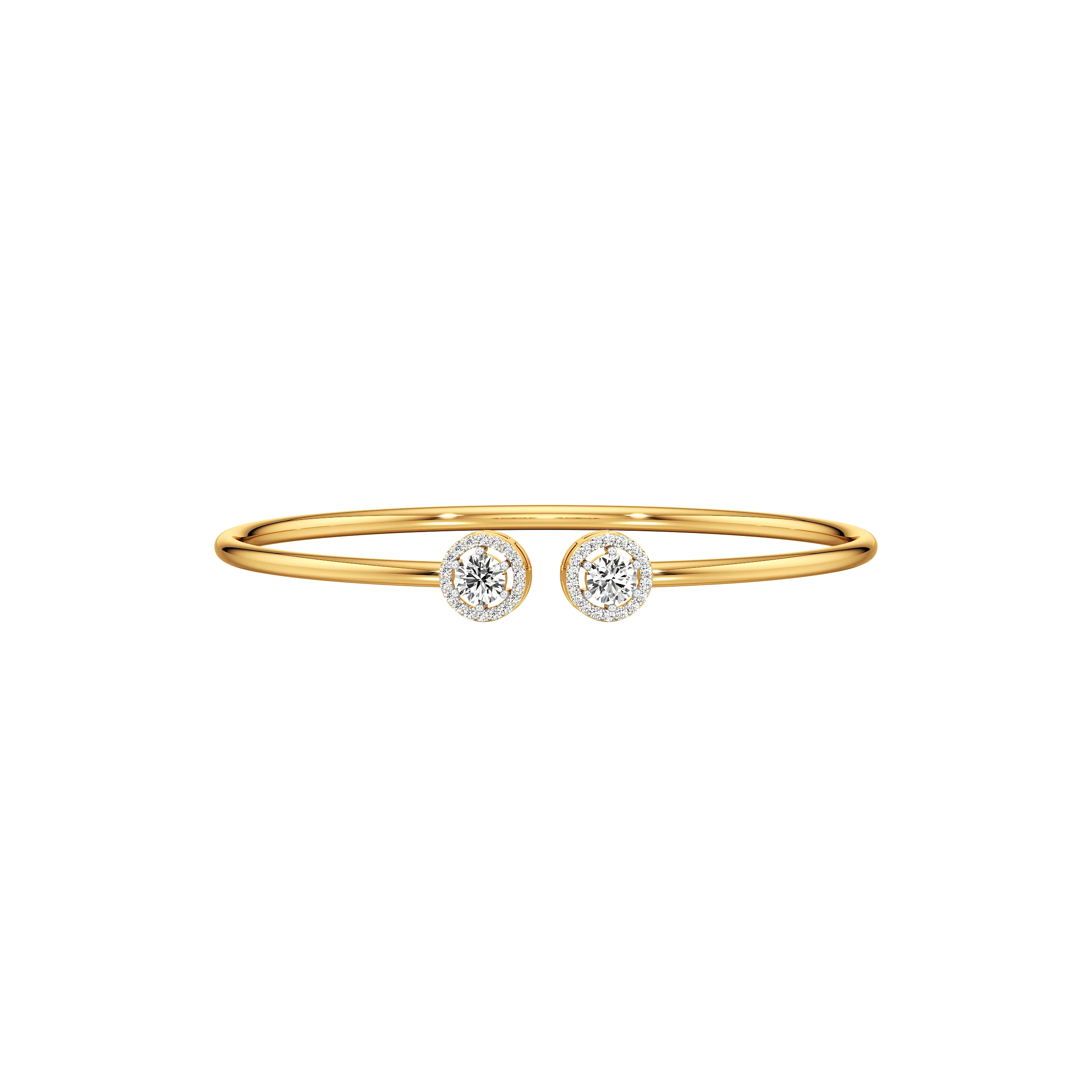 Timeless Twinkle Open Top Oval Bangle
