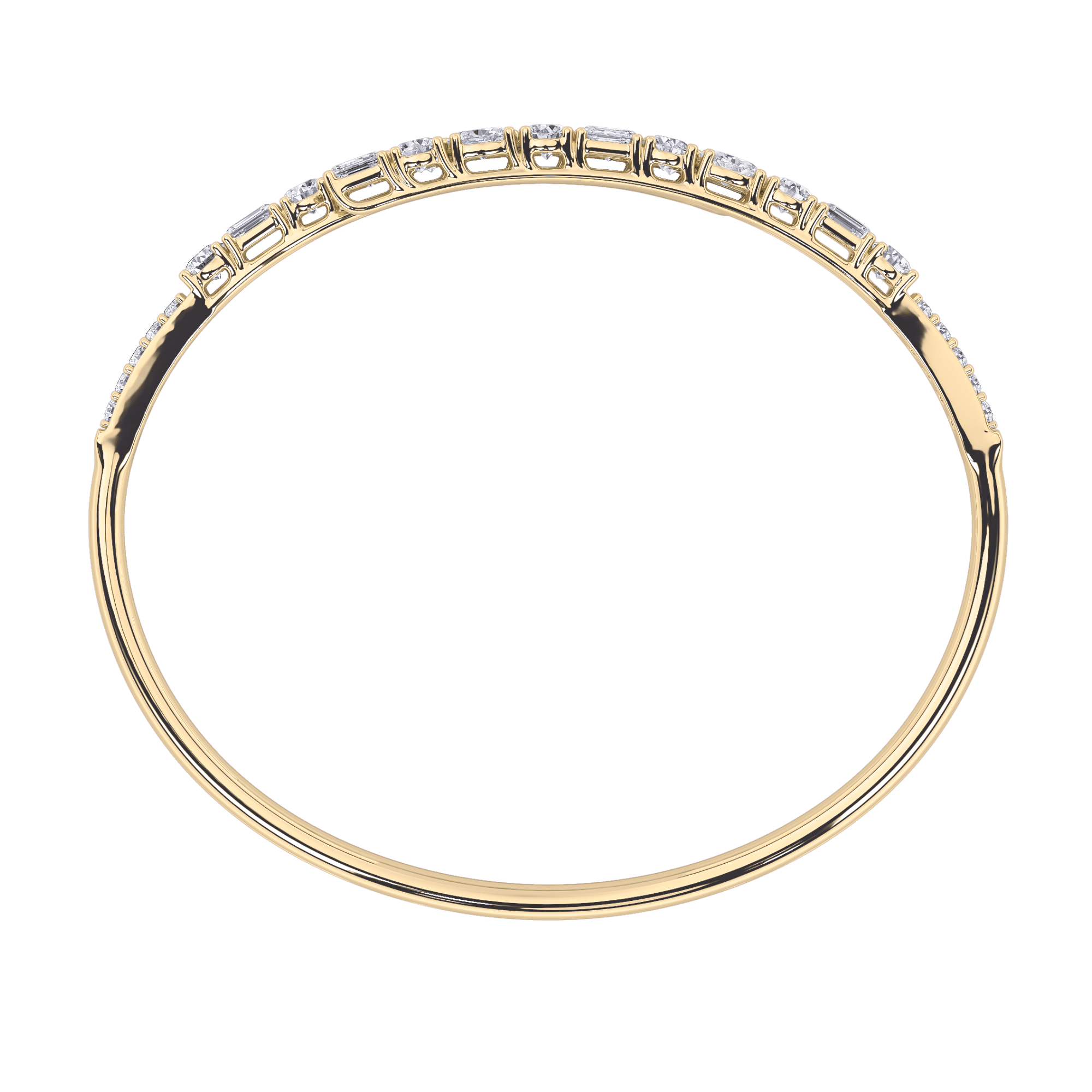 Eternal Brilliance Open Top Oval Bangle hover