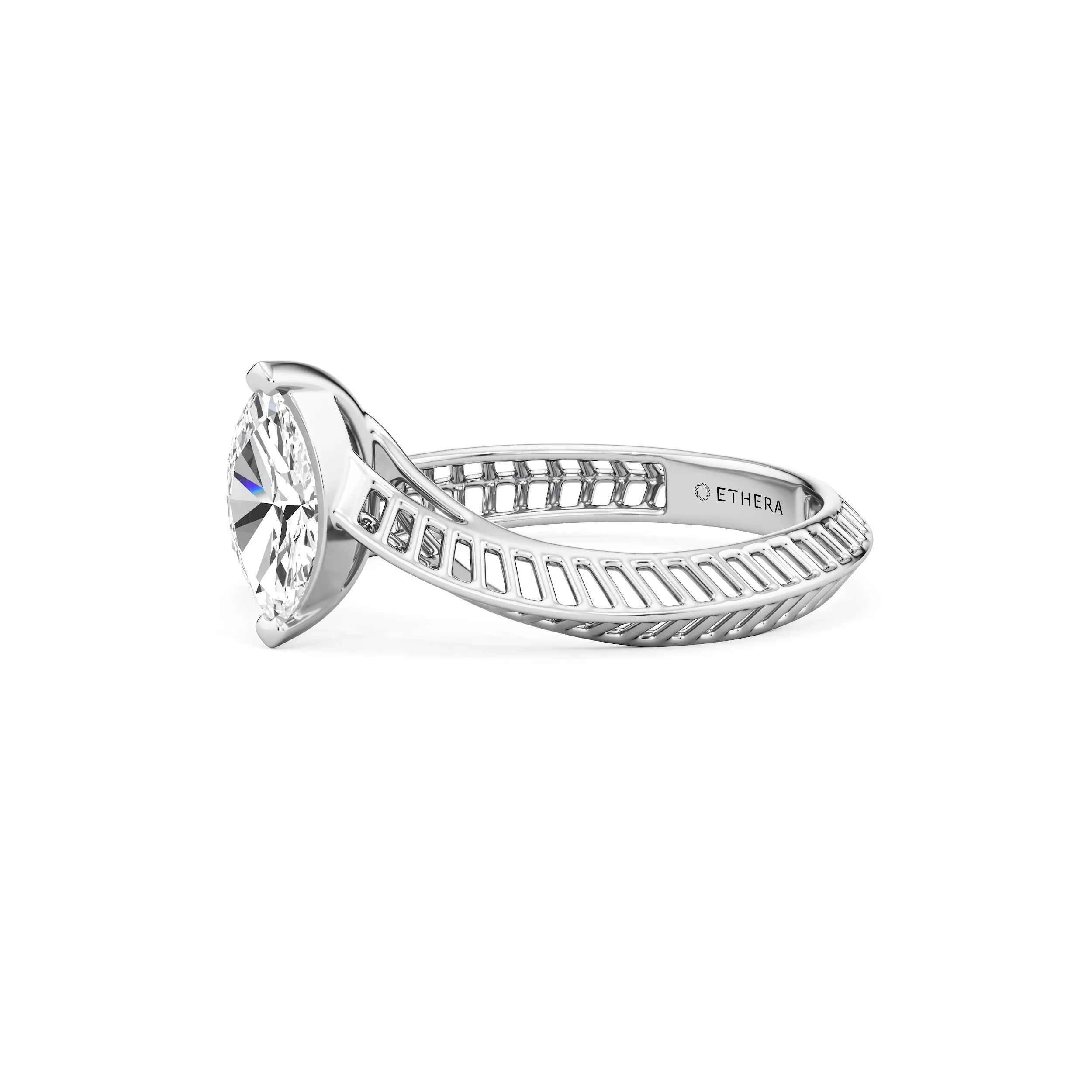 Marquise Flow Diamond Ring 8