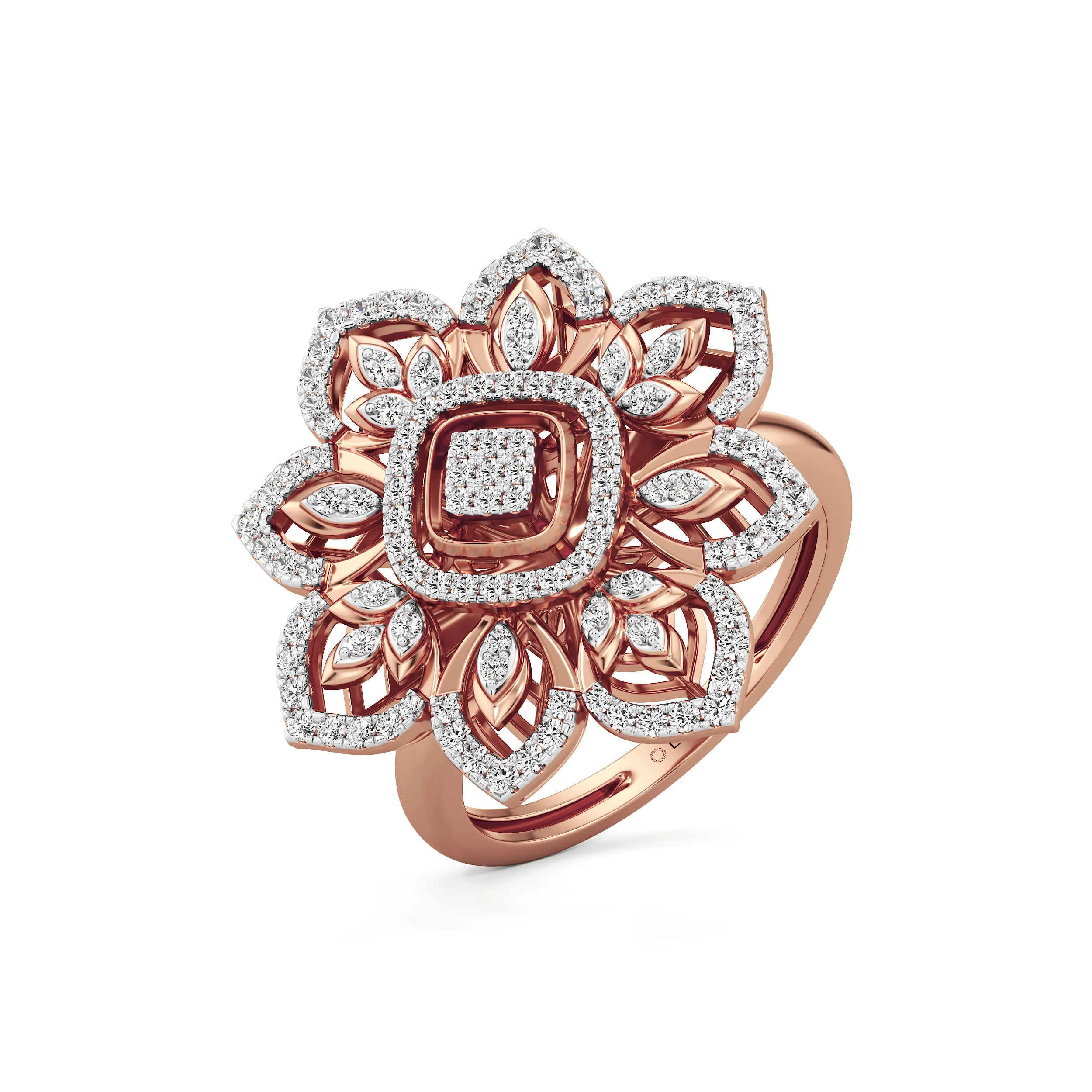 Lustre Petal Grande Ring 12