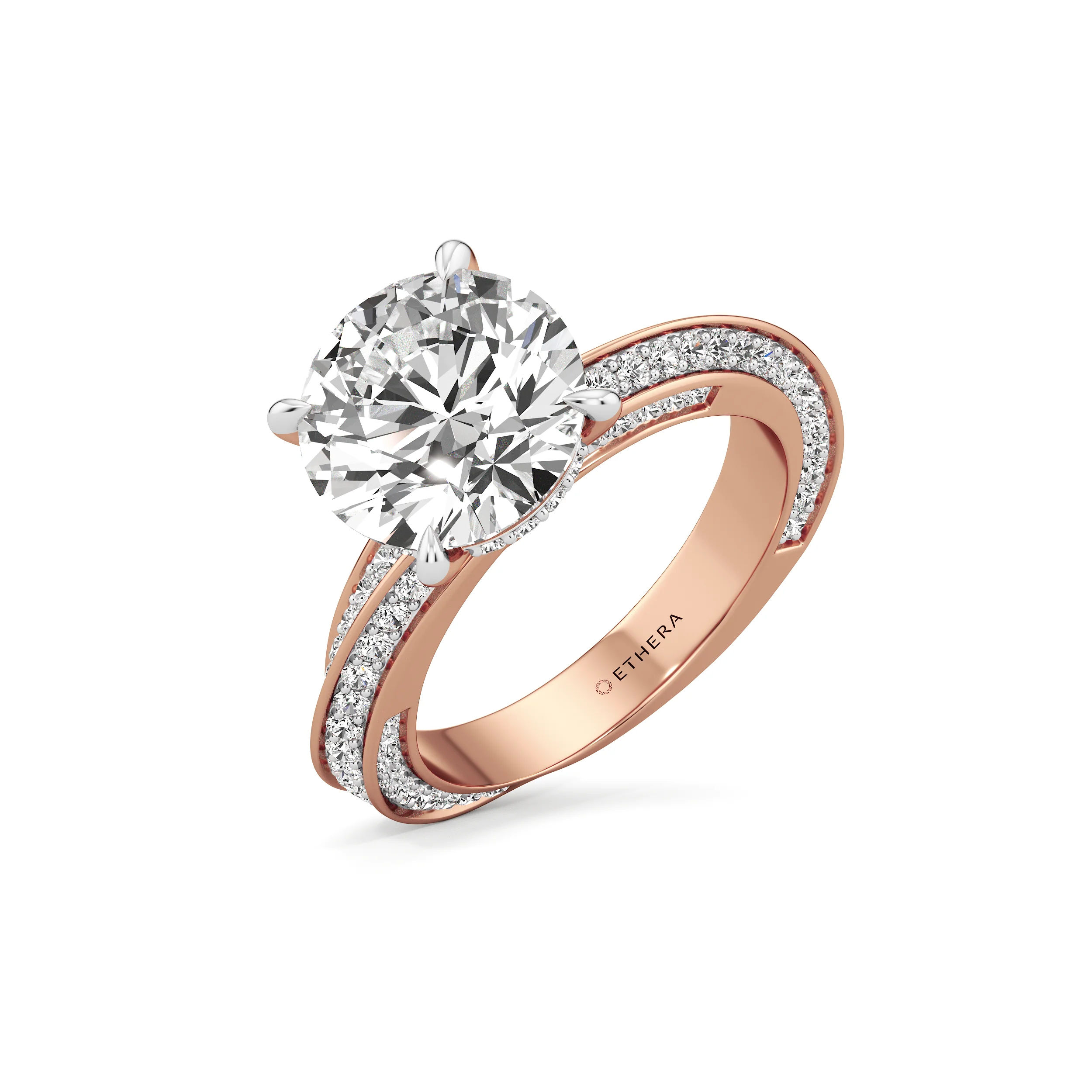 Round Crest Cocktail Ring 12