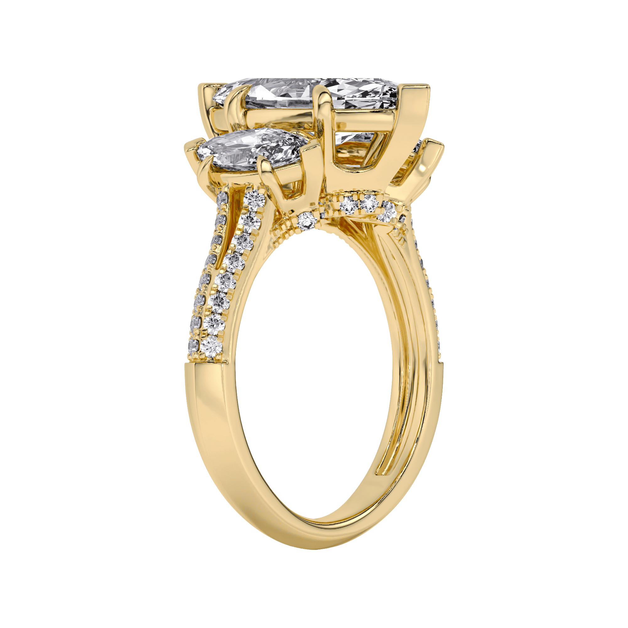 Trinity Of Sparkle 5 Stone Ring 1