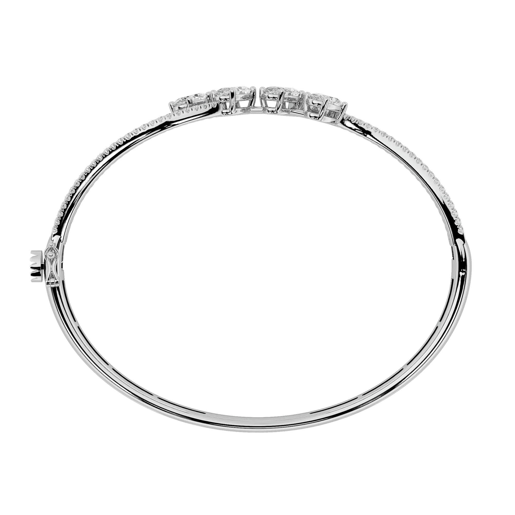 Lustrous Dual Oval Bangle 5