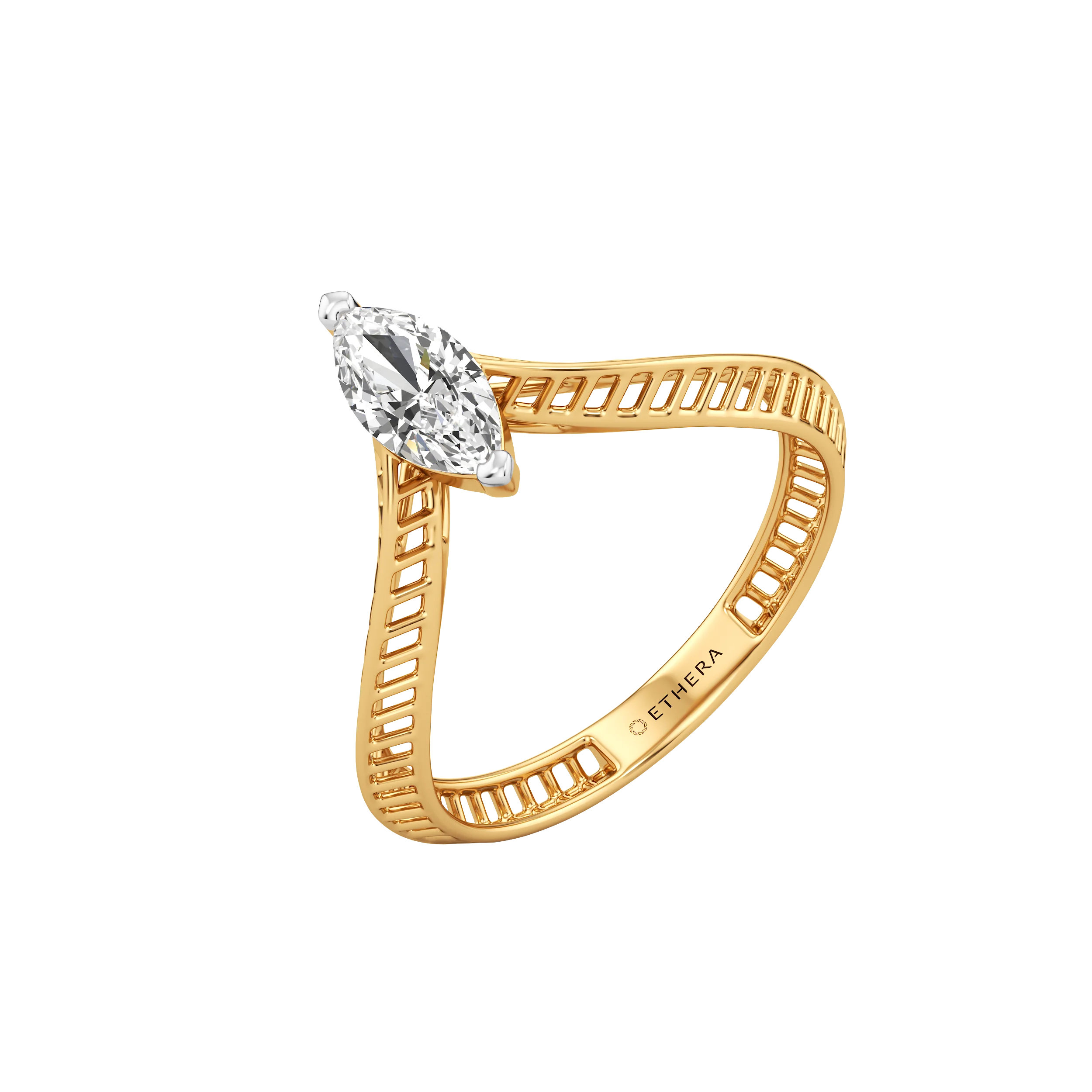 Marquise Flow Diamond Ring 0