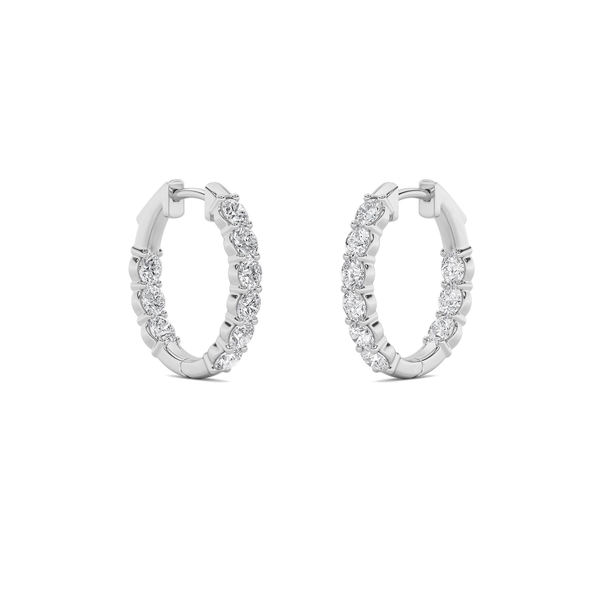 Dainty Sparkles Hoop Earrings 3