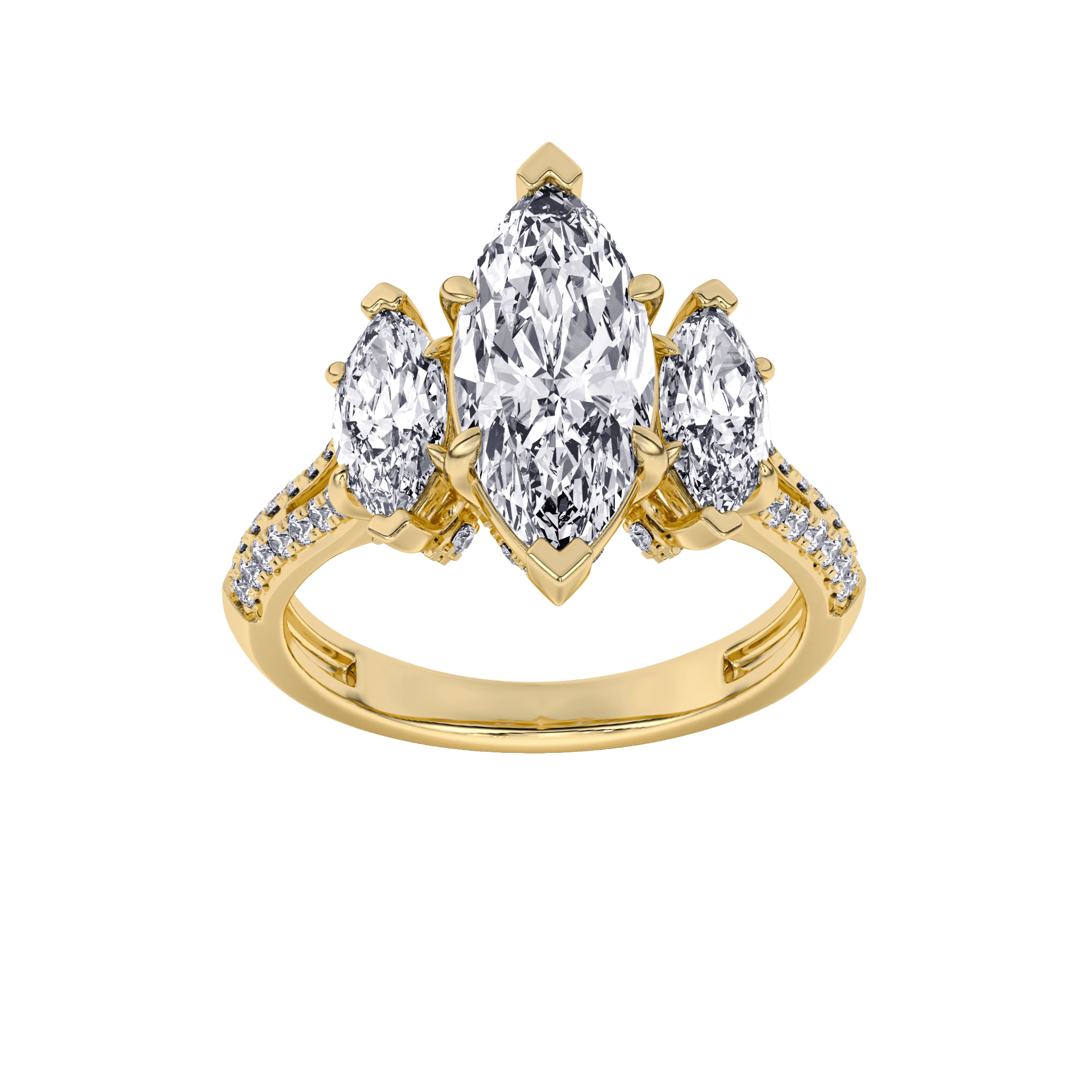 Trinity Of Sparkle 5 Stone Ring 0