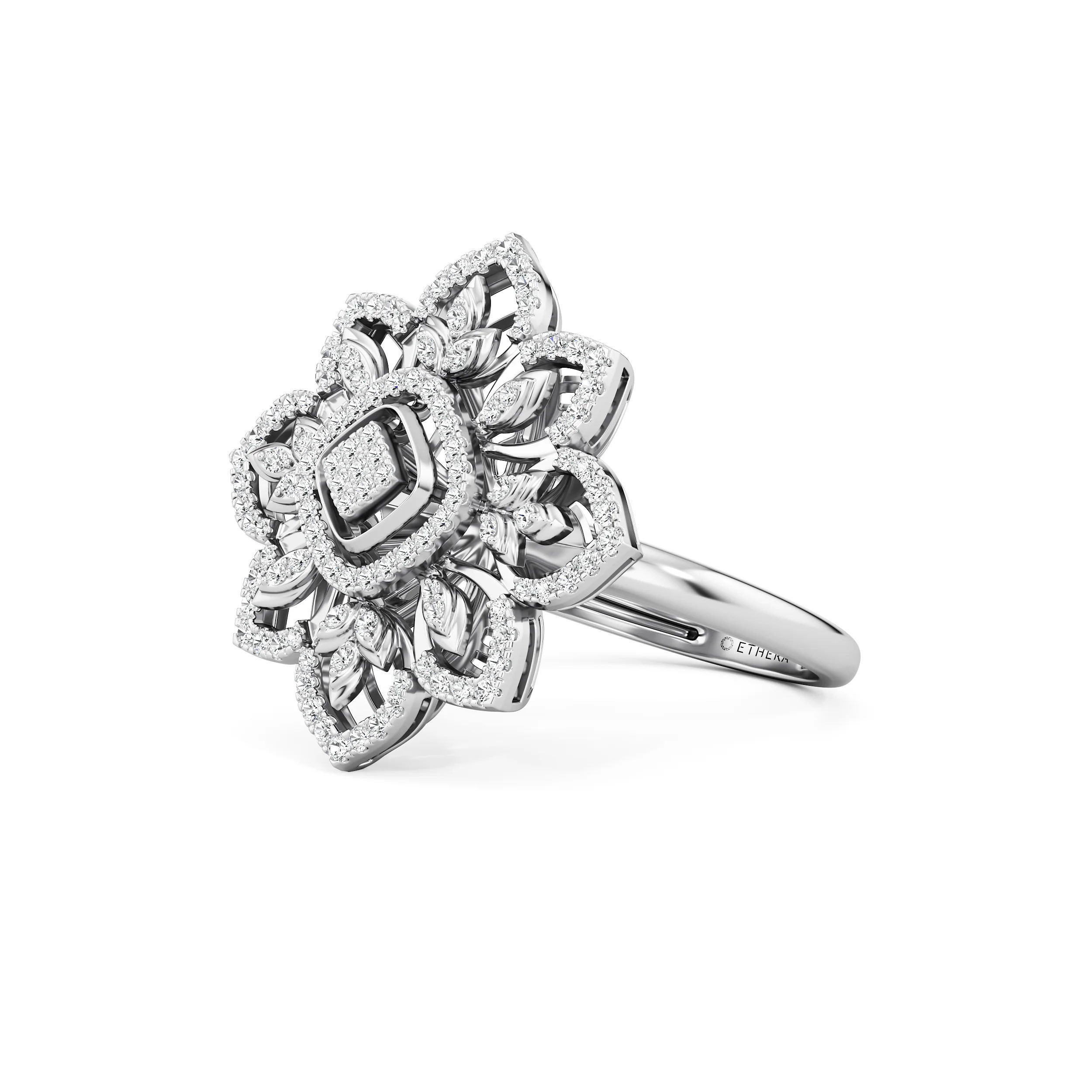 Lustre Petal Grande Ring 8