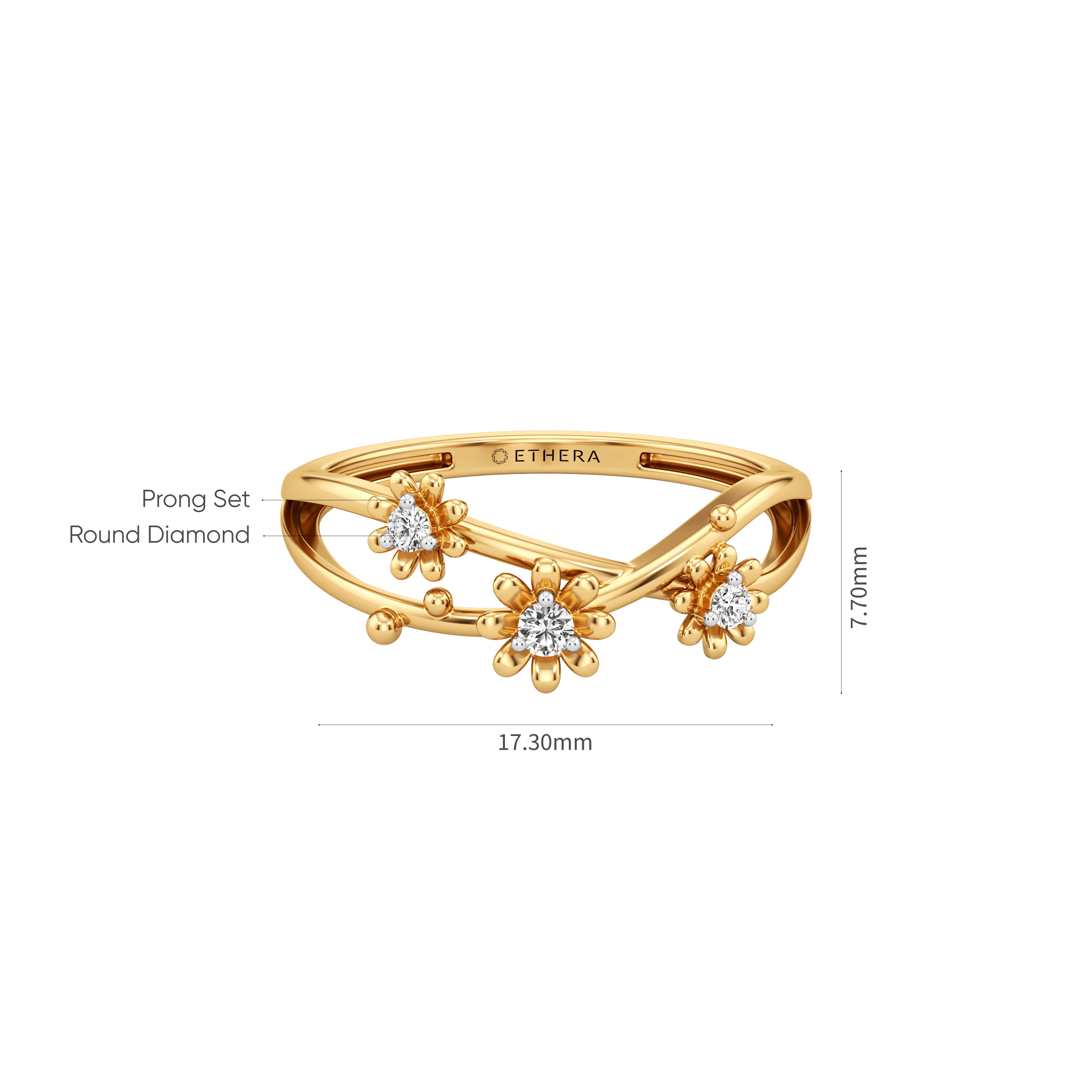 Blossom Loop Diamond Ring 19