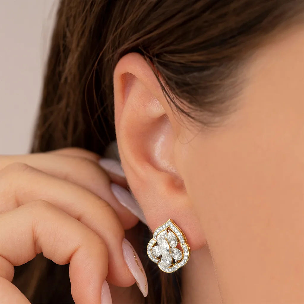 Dewdrop Gleam Occasion Stud Earrings 1