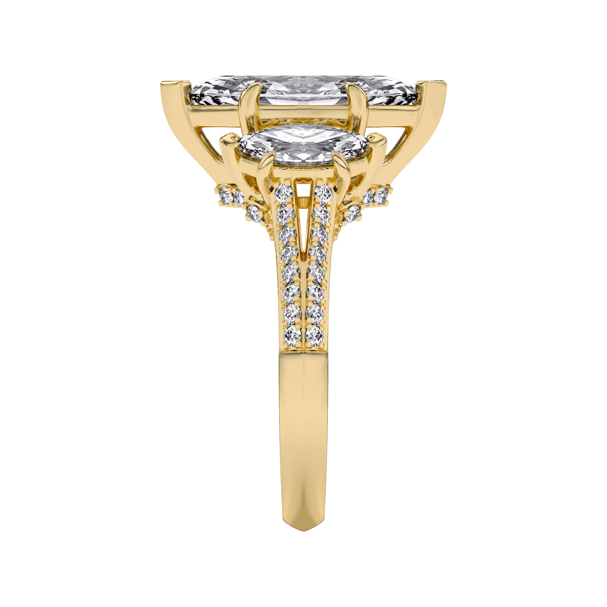 Trinity Of Sparkle 5 Stone Ring 3