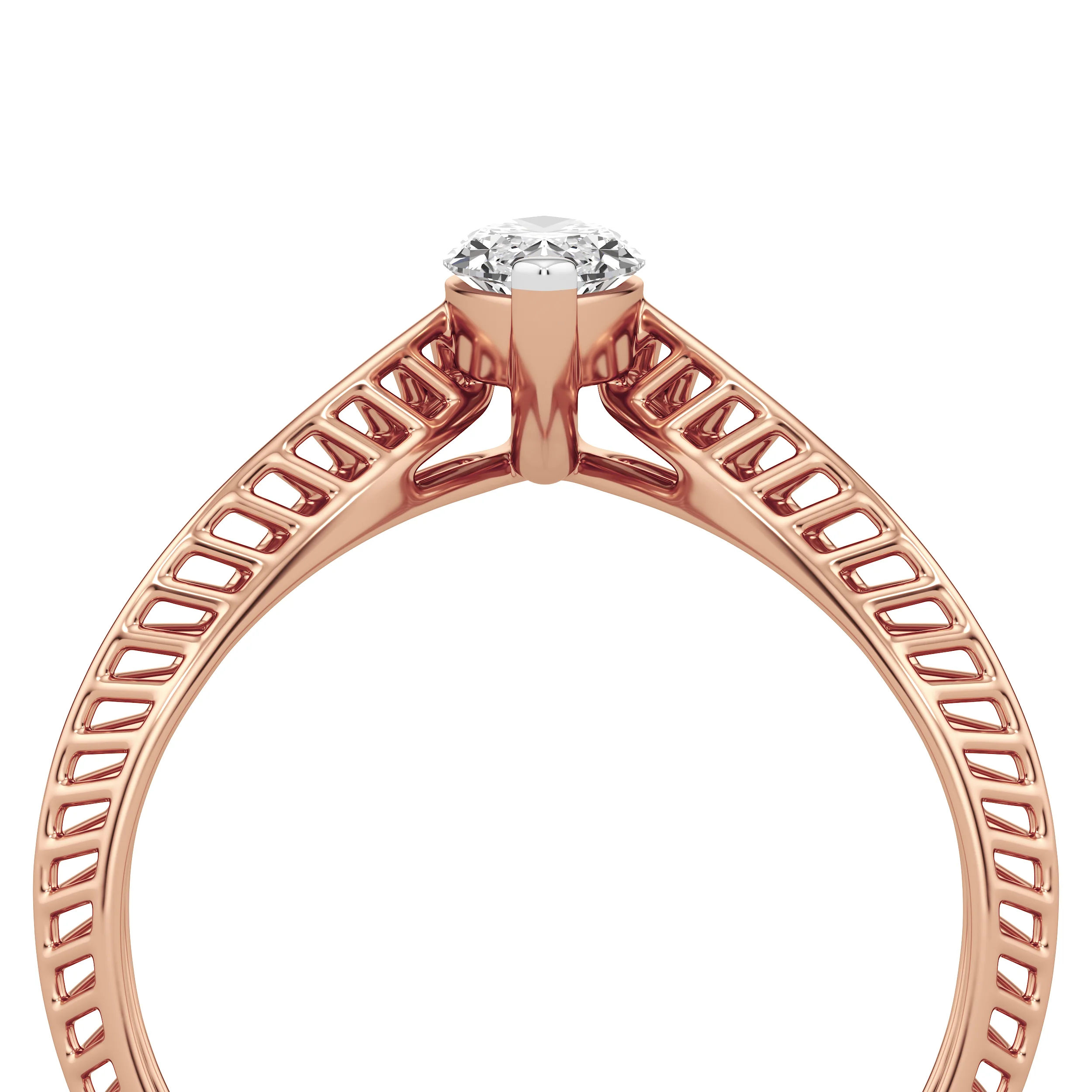 Marquise Flow Diamond Ring 15