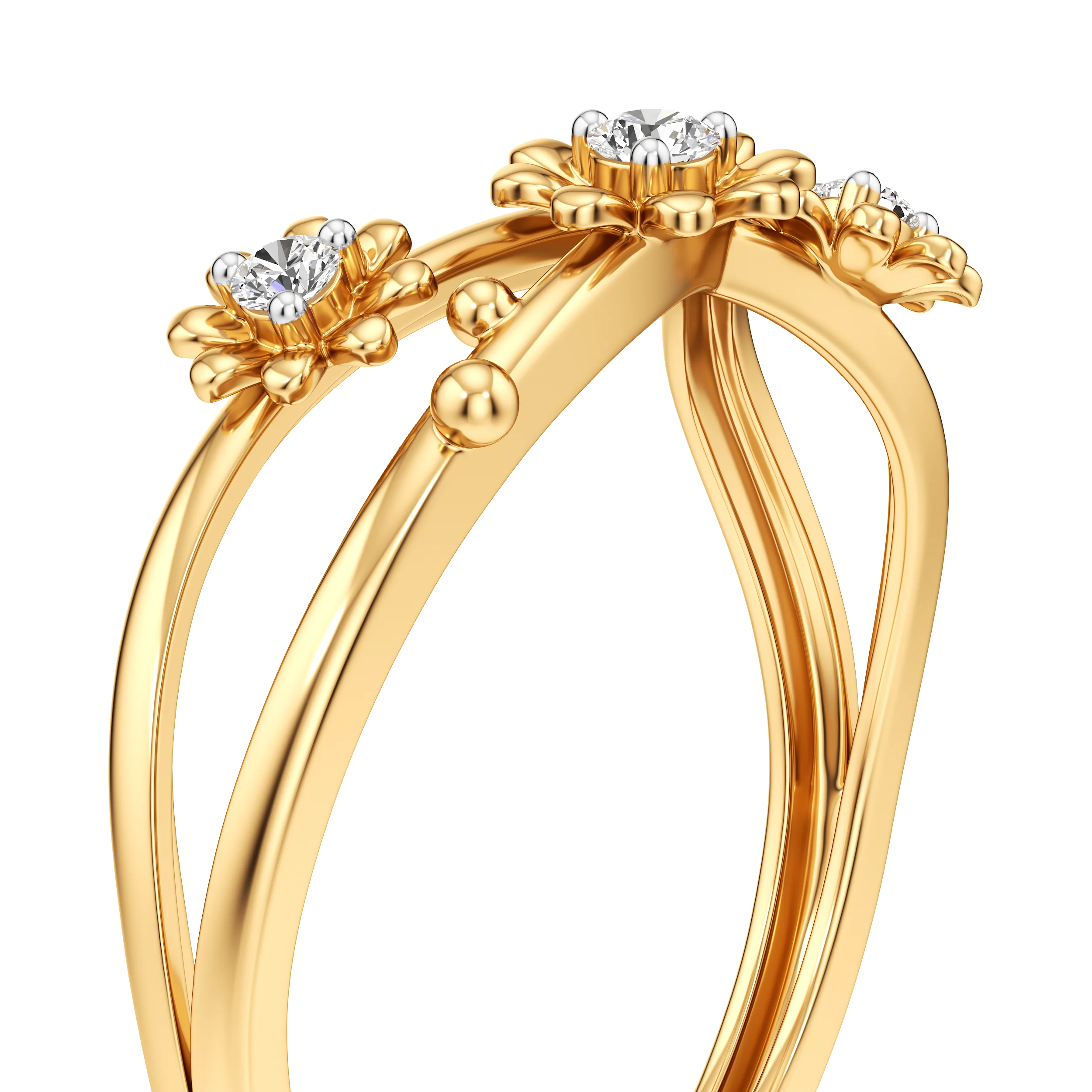 Blossom Loop Diamond Ring 6