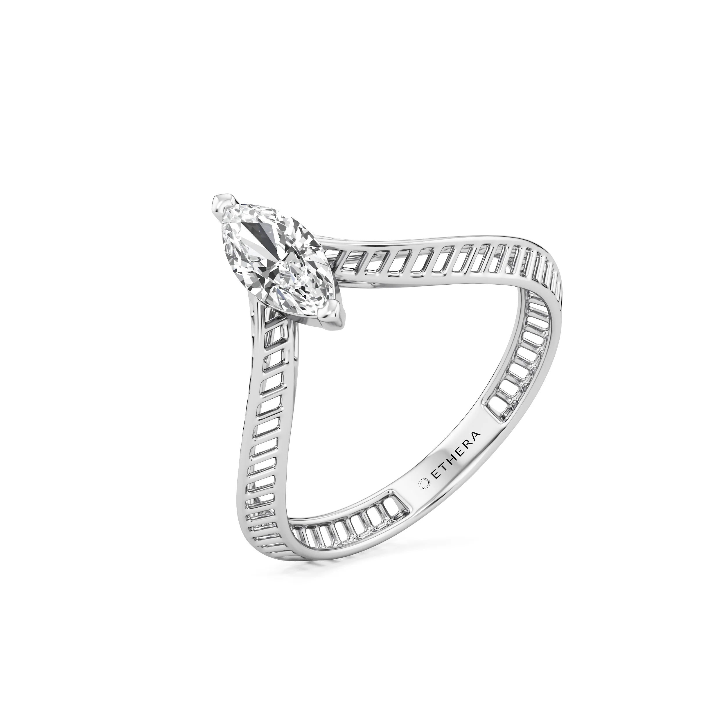 Marquise Flow Diamond Ring 6