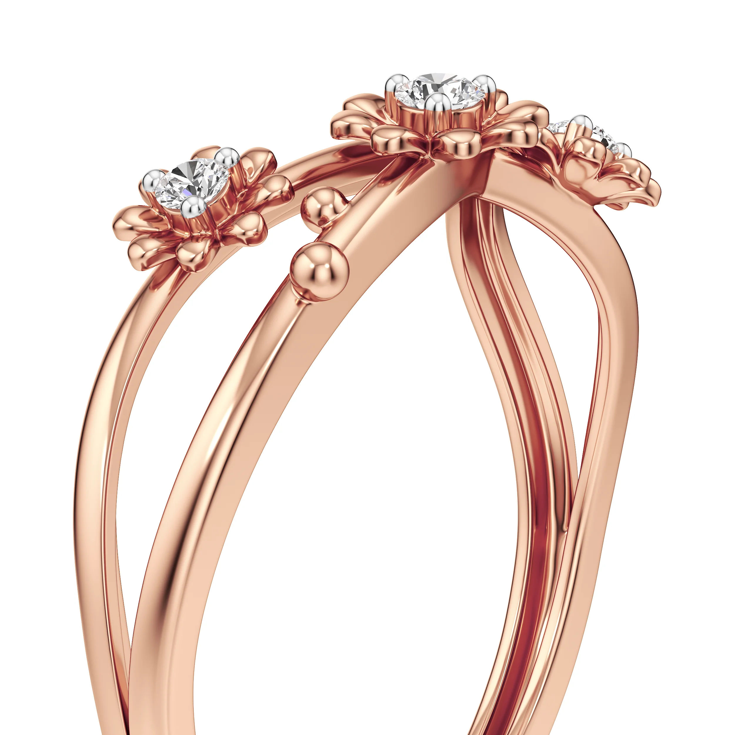 Blossom Loop Diamond Ring 18