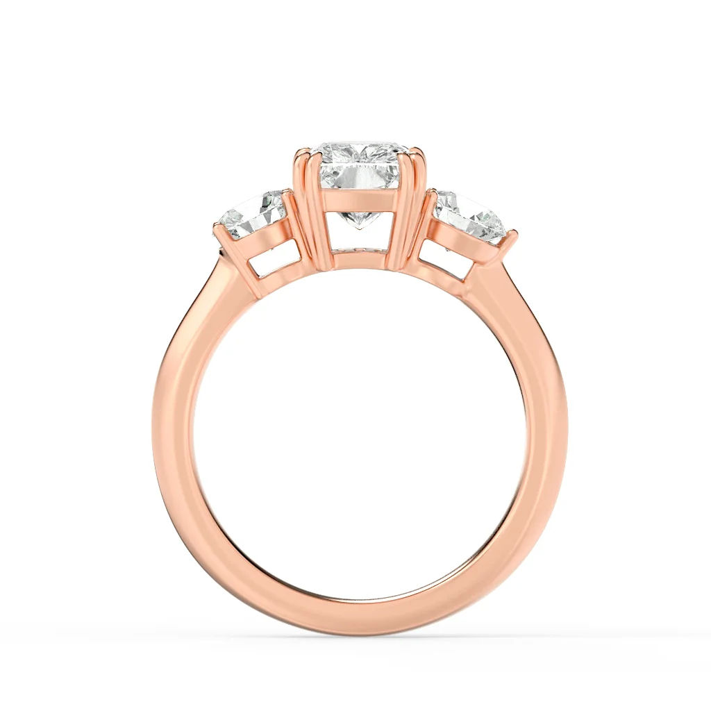 Triumphant Glow 3 Stone Ring 9