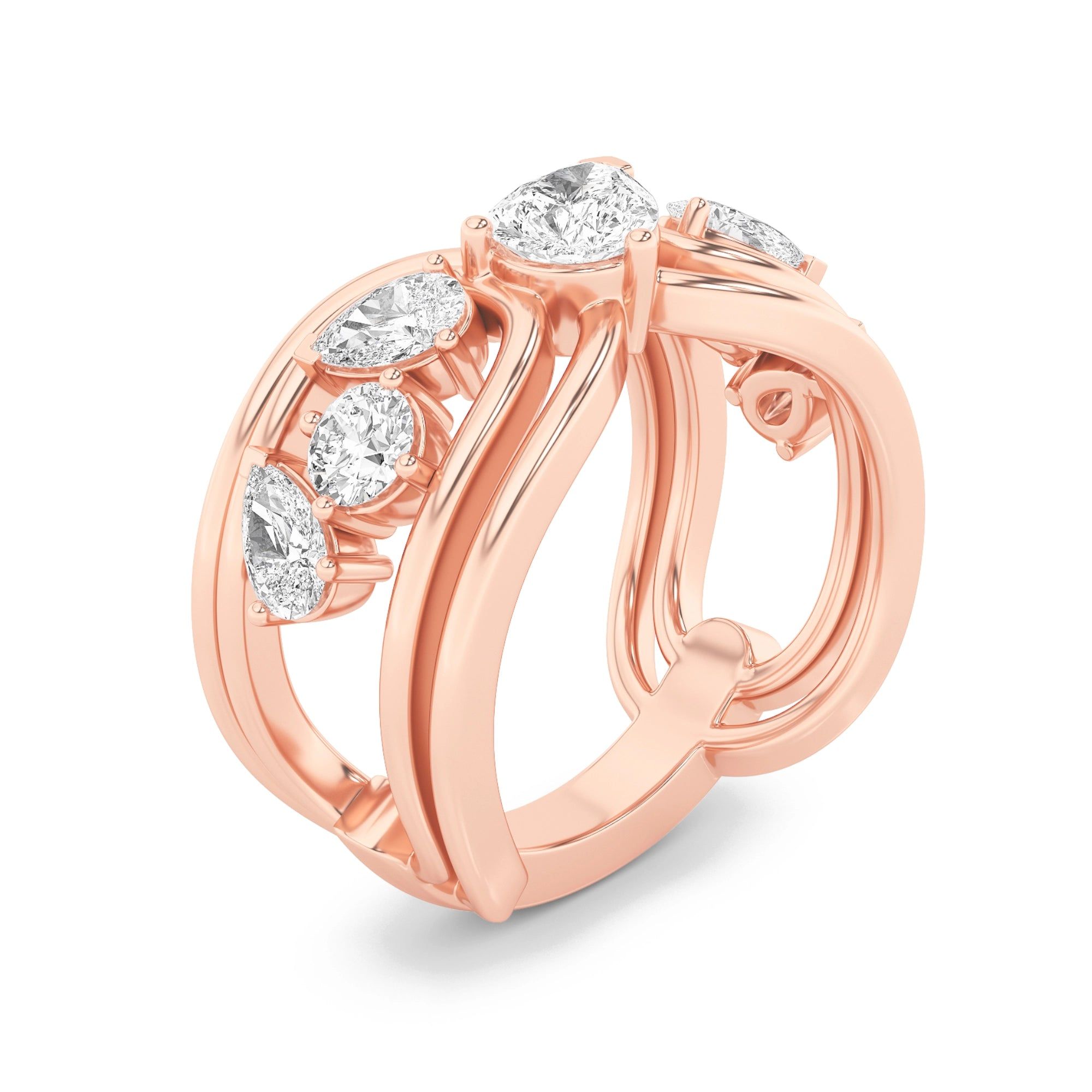 Stellar Five Cocktail Ring 9