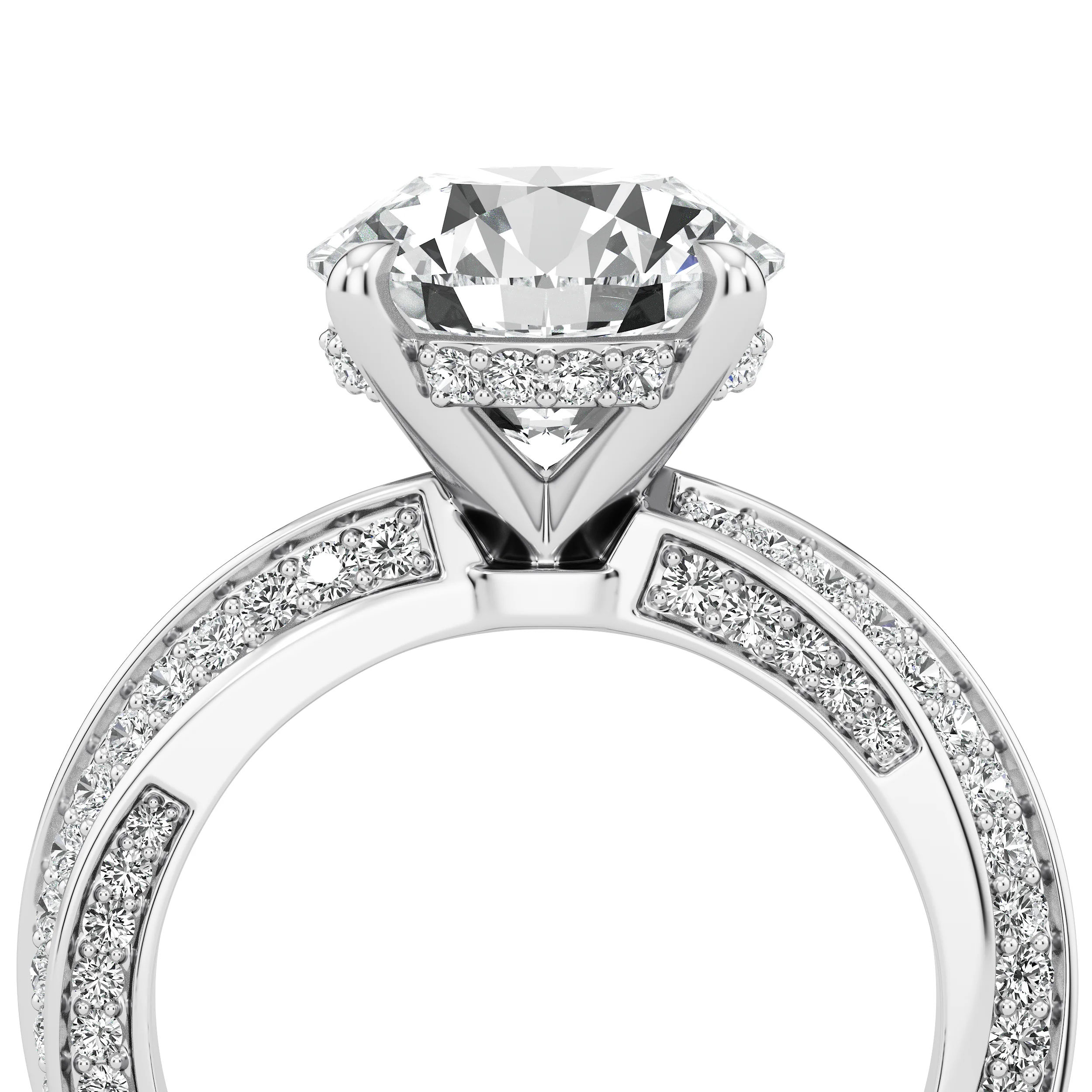 Round Crest Cocktail Ring 9