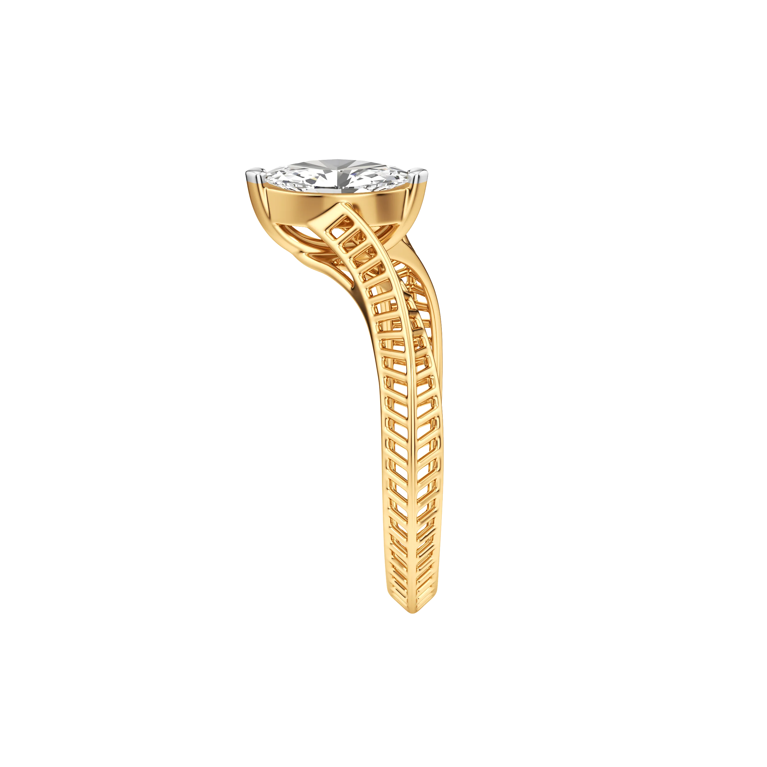 Marquise Flow Diamond Ring 4