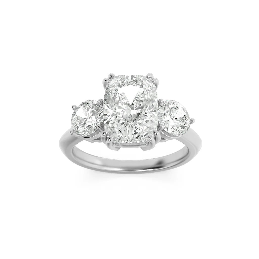 Triumphant Glow 3 Stone Ring 7