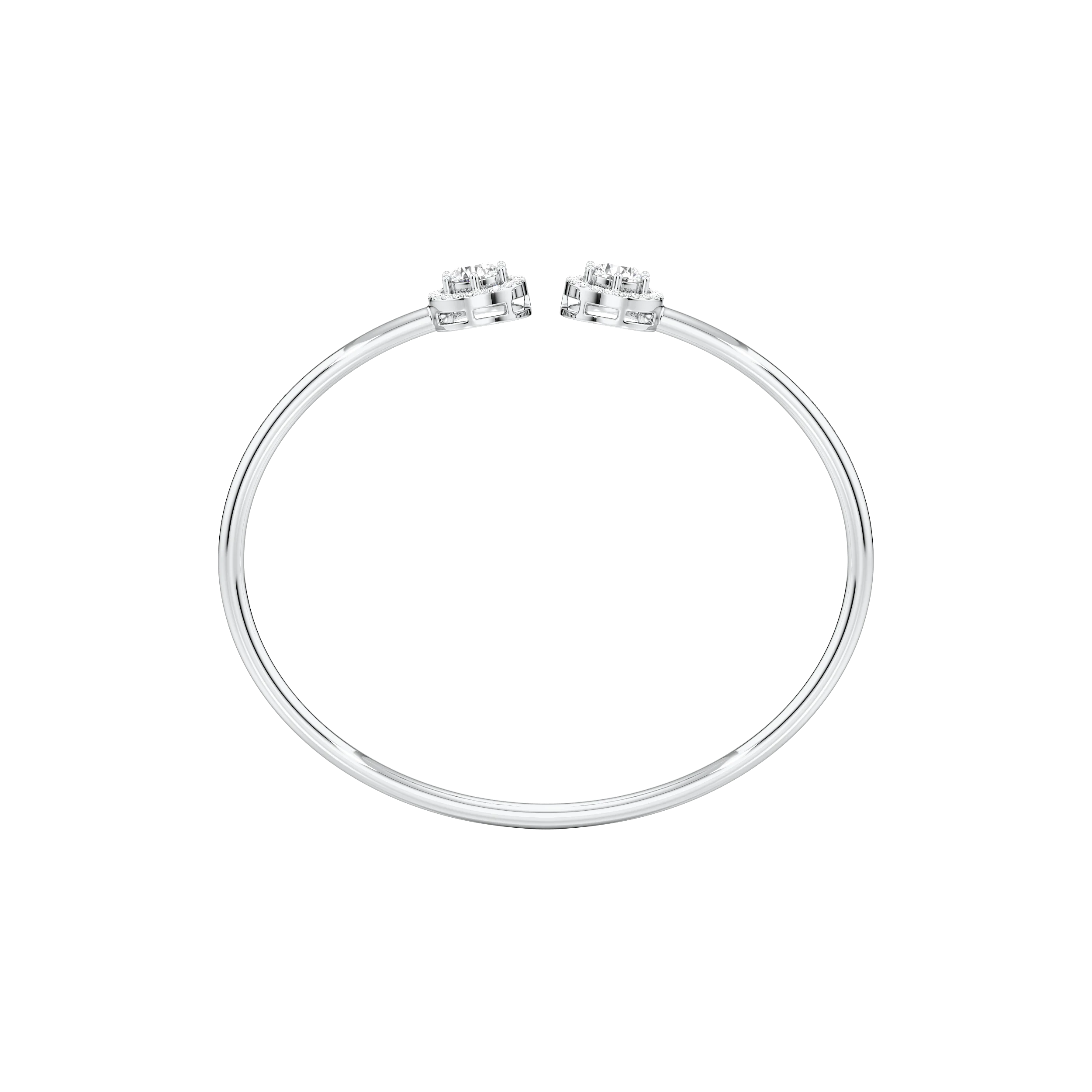 Glimmering Halo Open Top Bangle 4