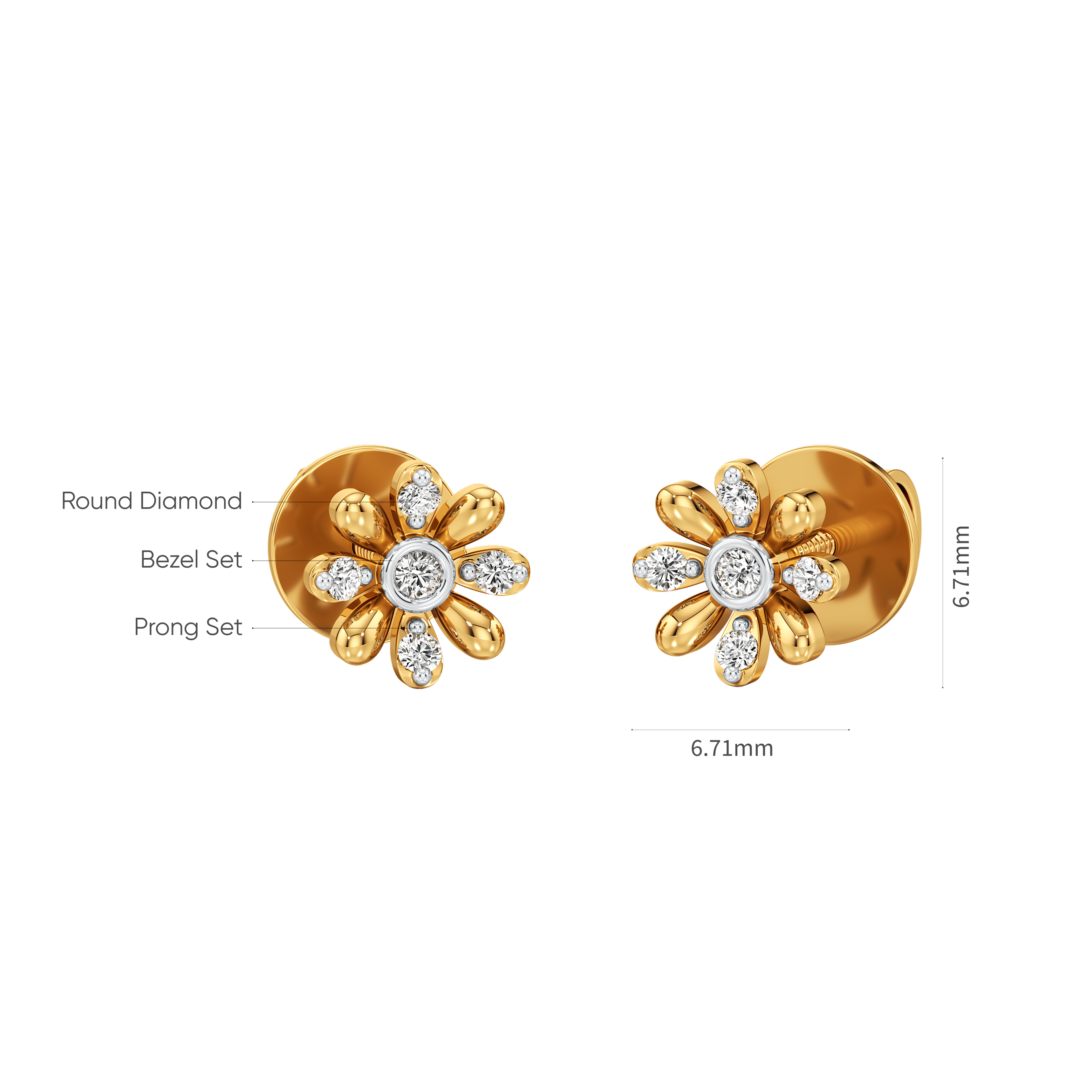 Daisy Radiance Studs 9
