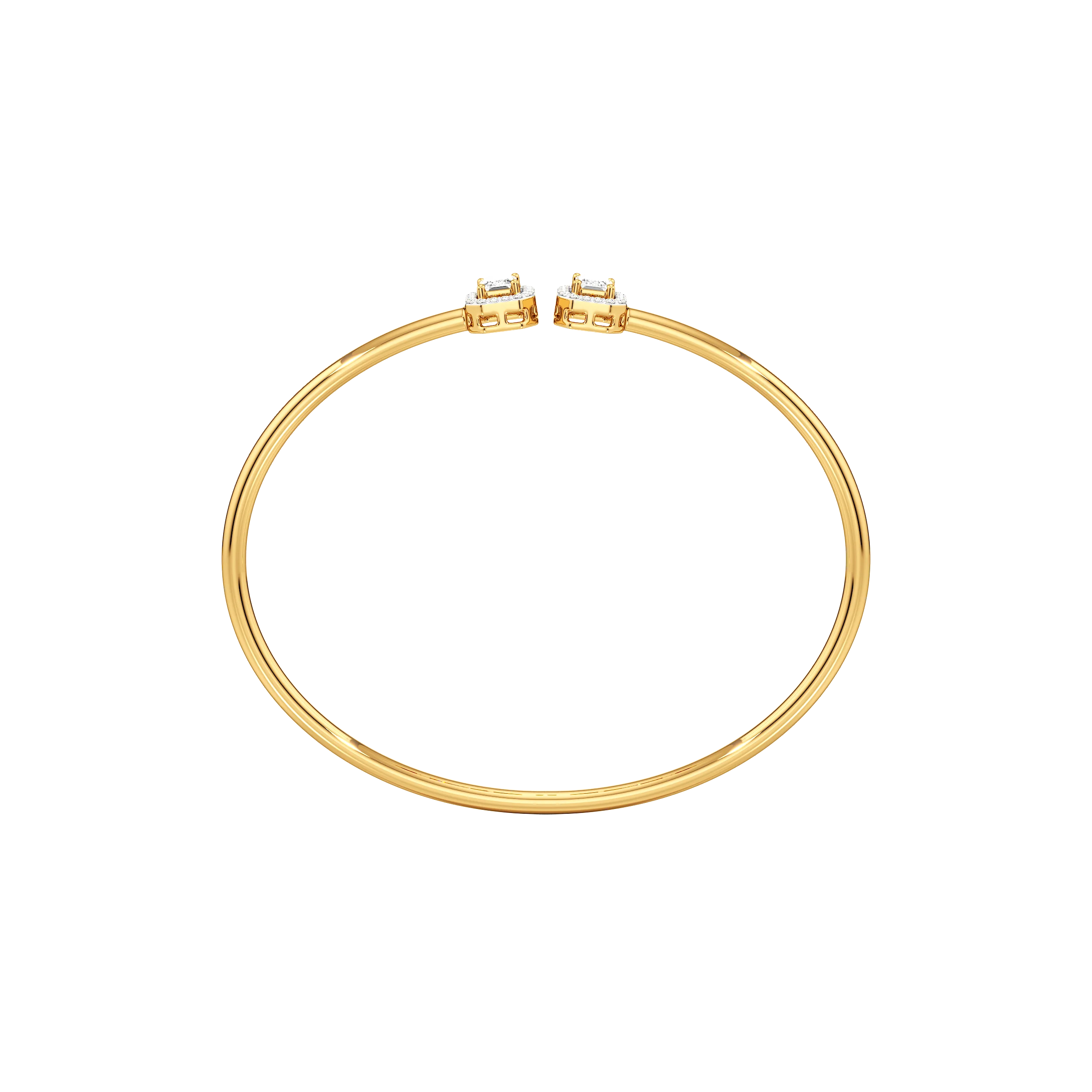 The Minimalist Open Top Oval Bangle 1