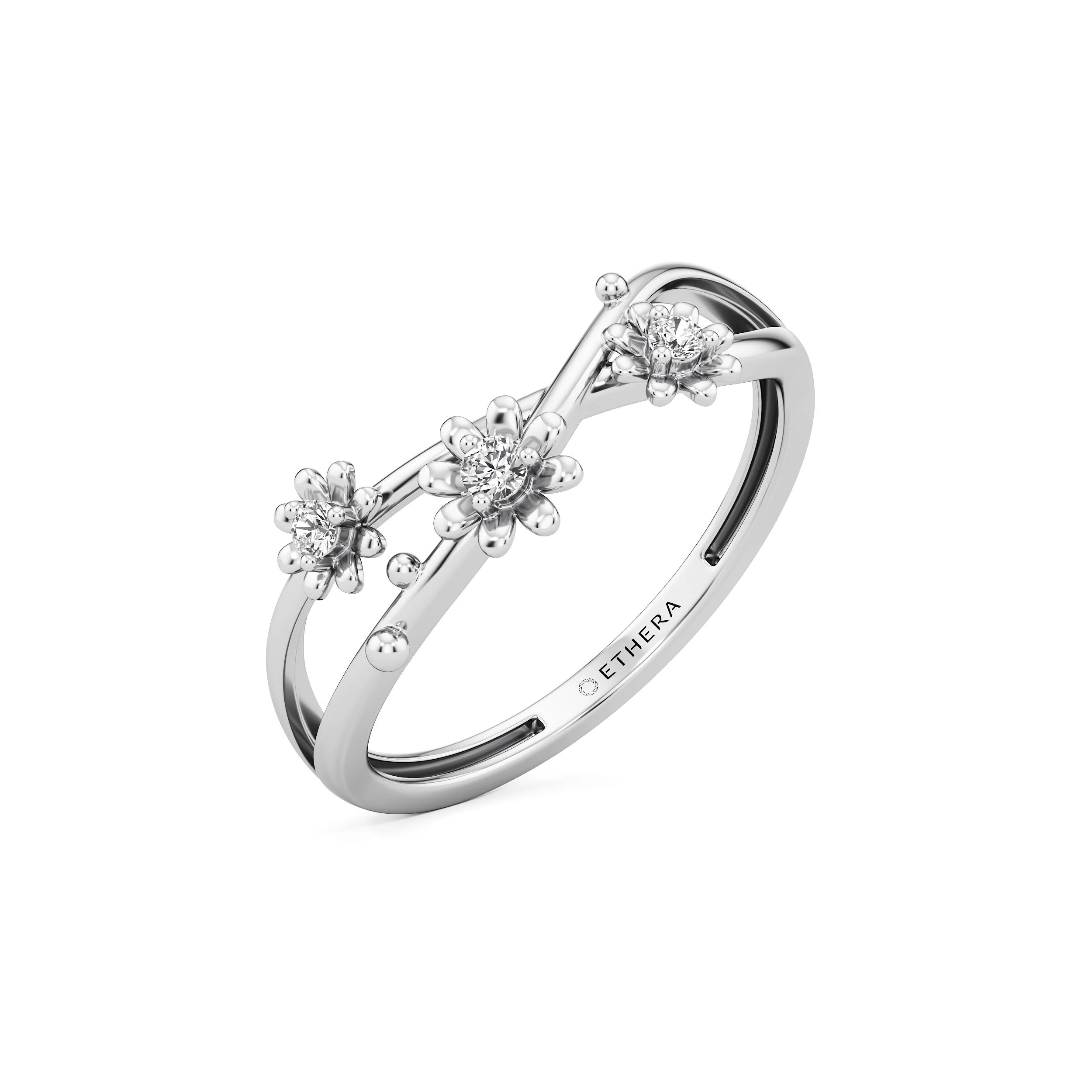 Blossom Loop Diamond Ring 7