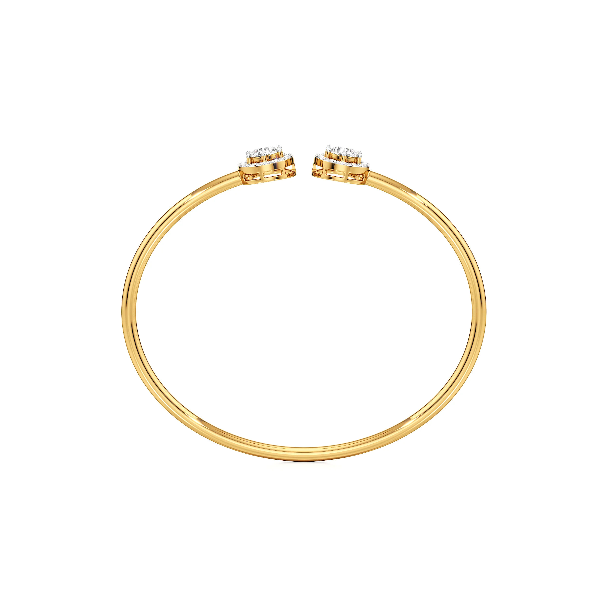 Glimmering Halo Open Top Bangle hover