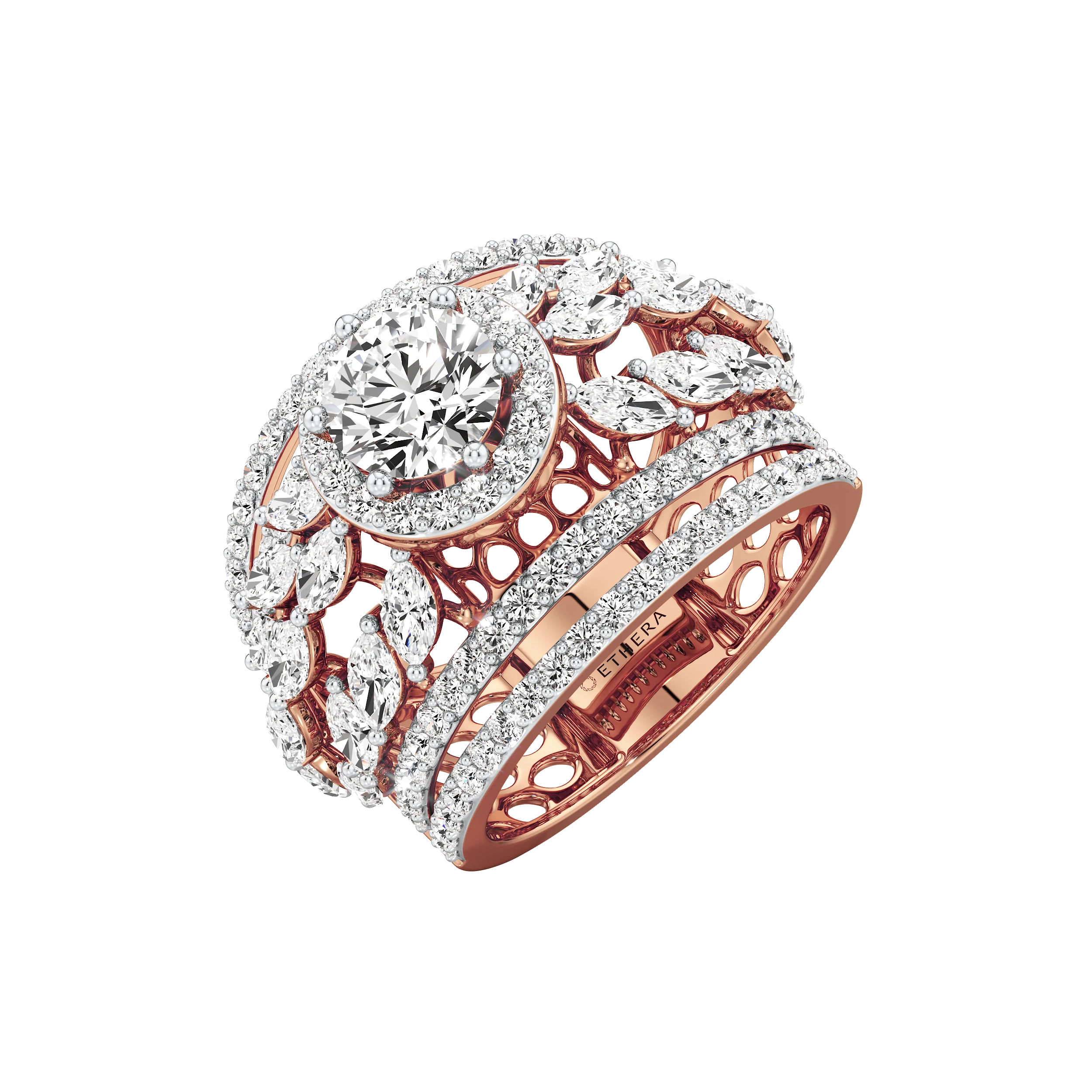 Majestic Radiance Cocktail Ring 8