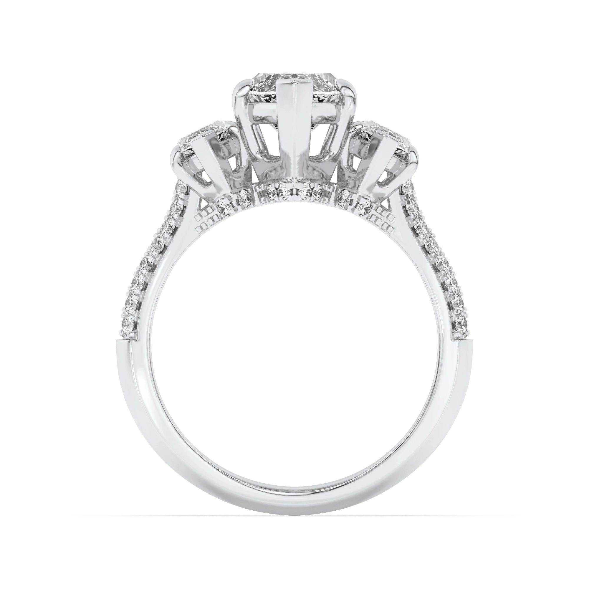 Trinity Of Sparkle 5 Stone Ring 6