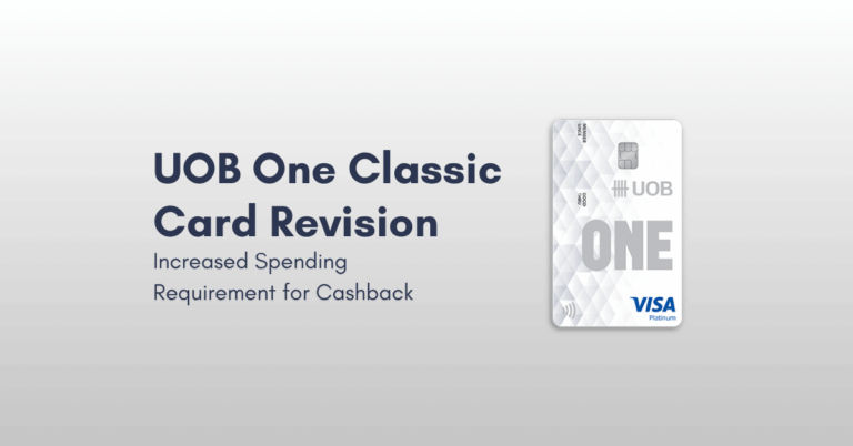 UOB One Classic Card Revision