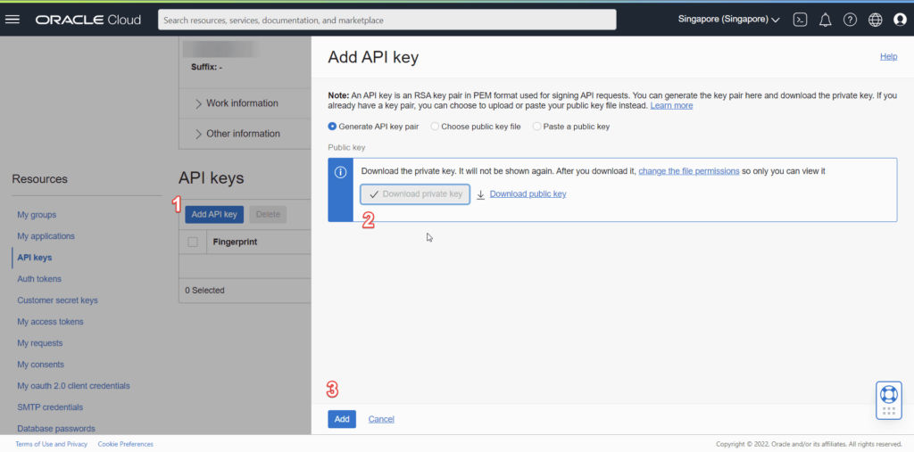 Create an API key