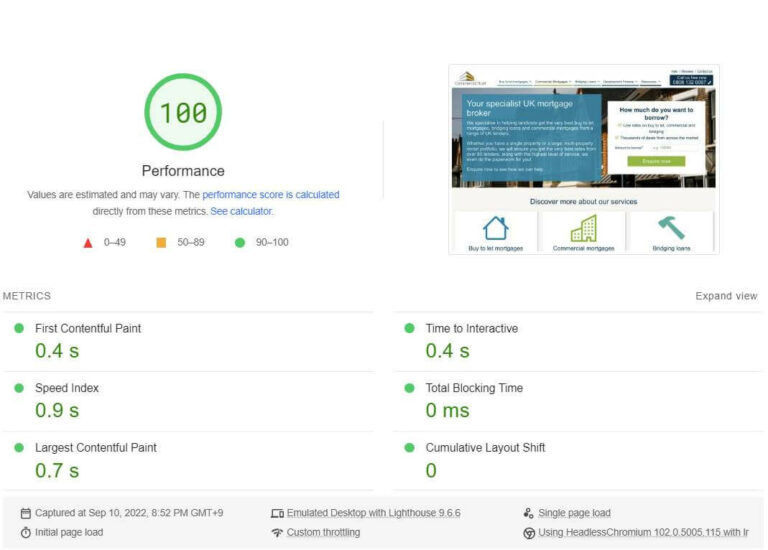Commercialtrust Pagespeed Insight Test Results