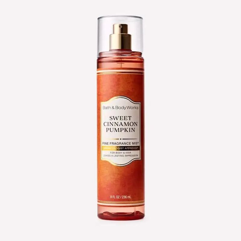 Bath & Body Works Sweet Cinnamon Pumpkin Fine Fragrance Mist - Euphoria Glam 